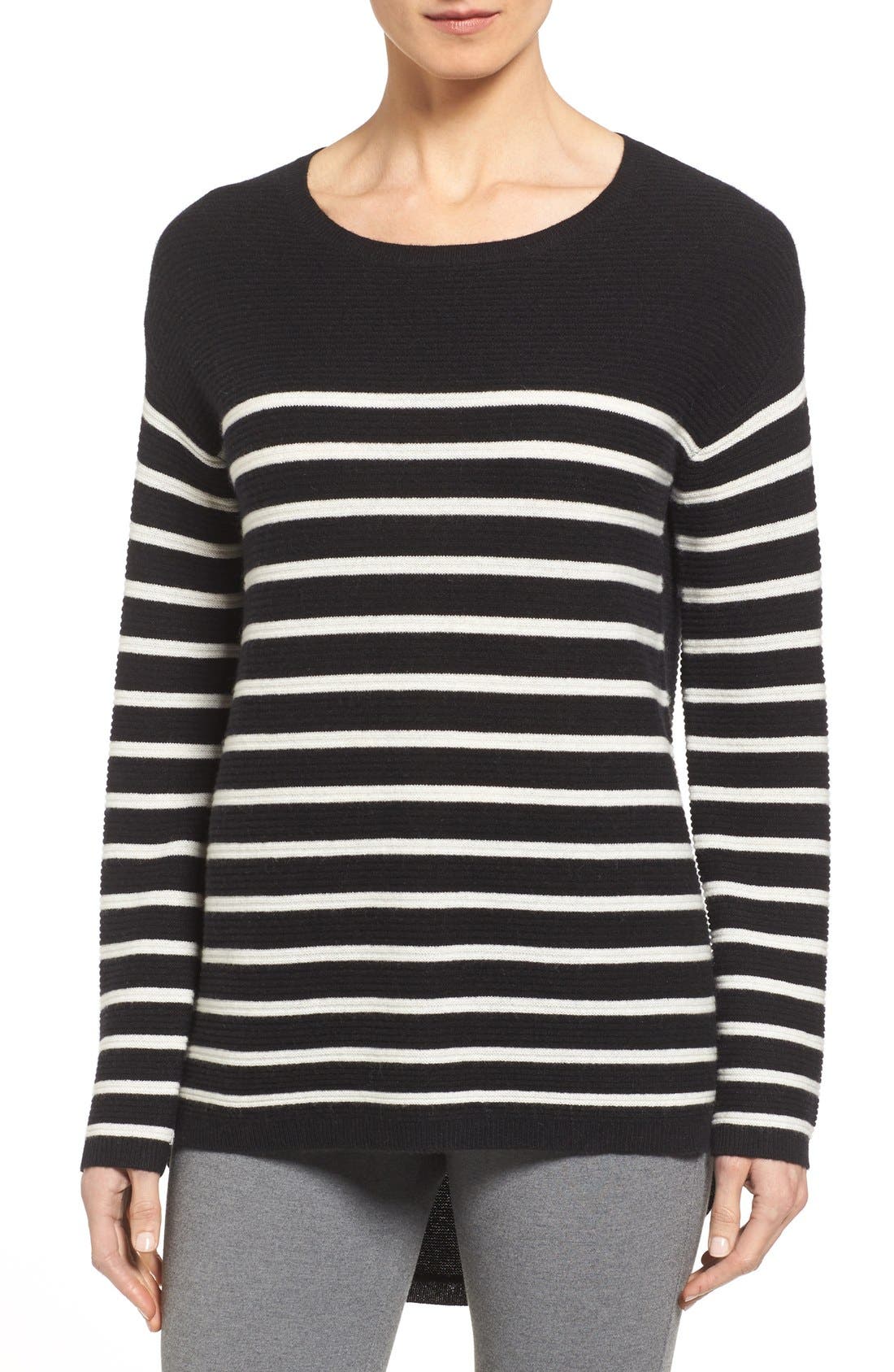 Nordstrom Collection Scoop Neck Ribbed Cashmere Sweater Nordstrom