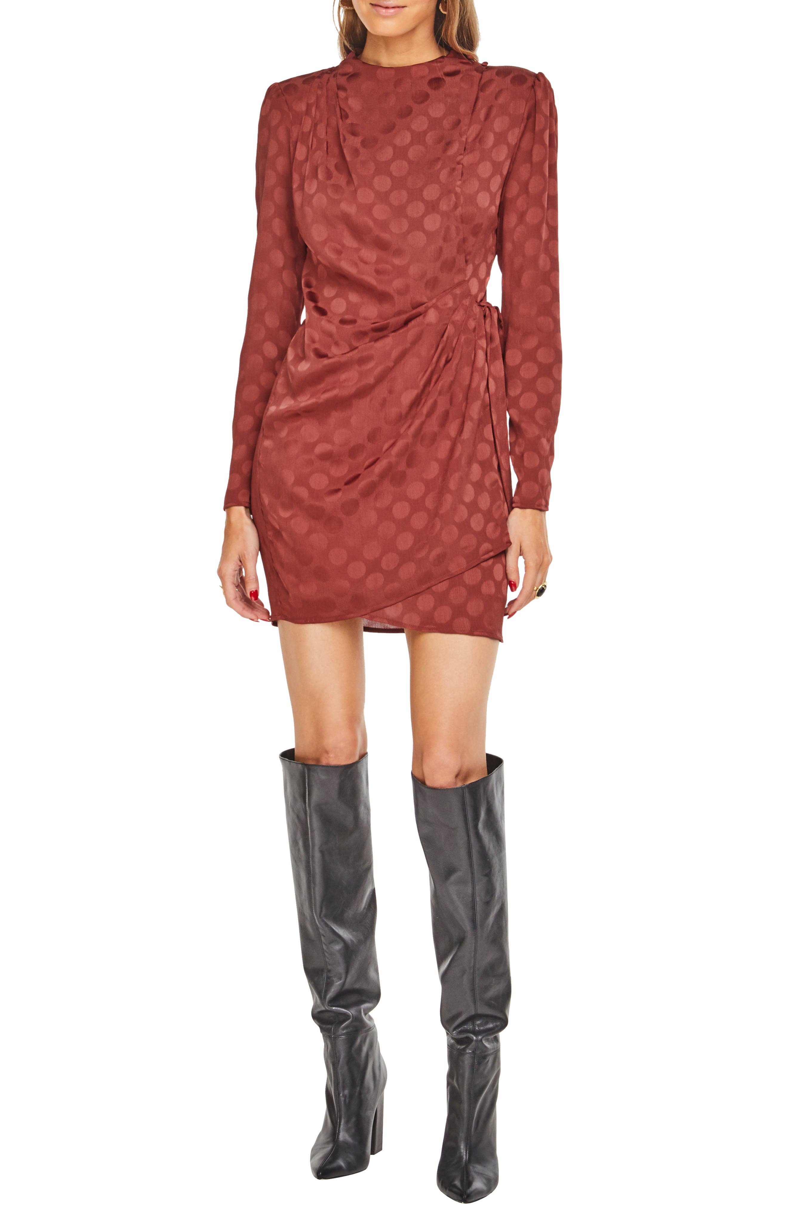 Astr The Label Jolene Minidress, Brown