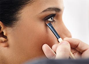 Play video on applying eyeliner.
