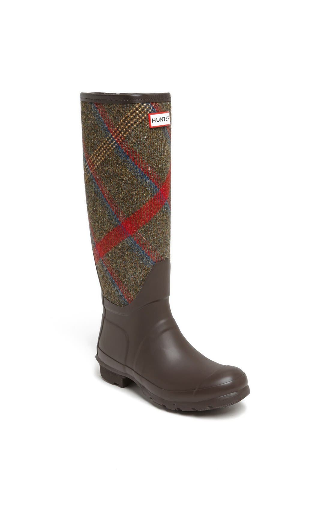 Hunter 'Original Mallalieus' Plaid Rain Boot (Women) Nordstrom