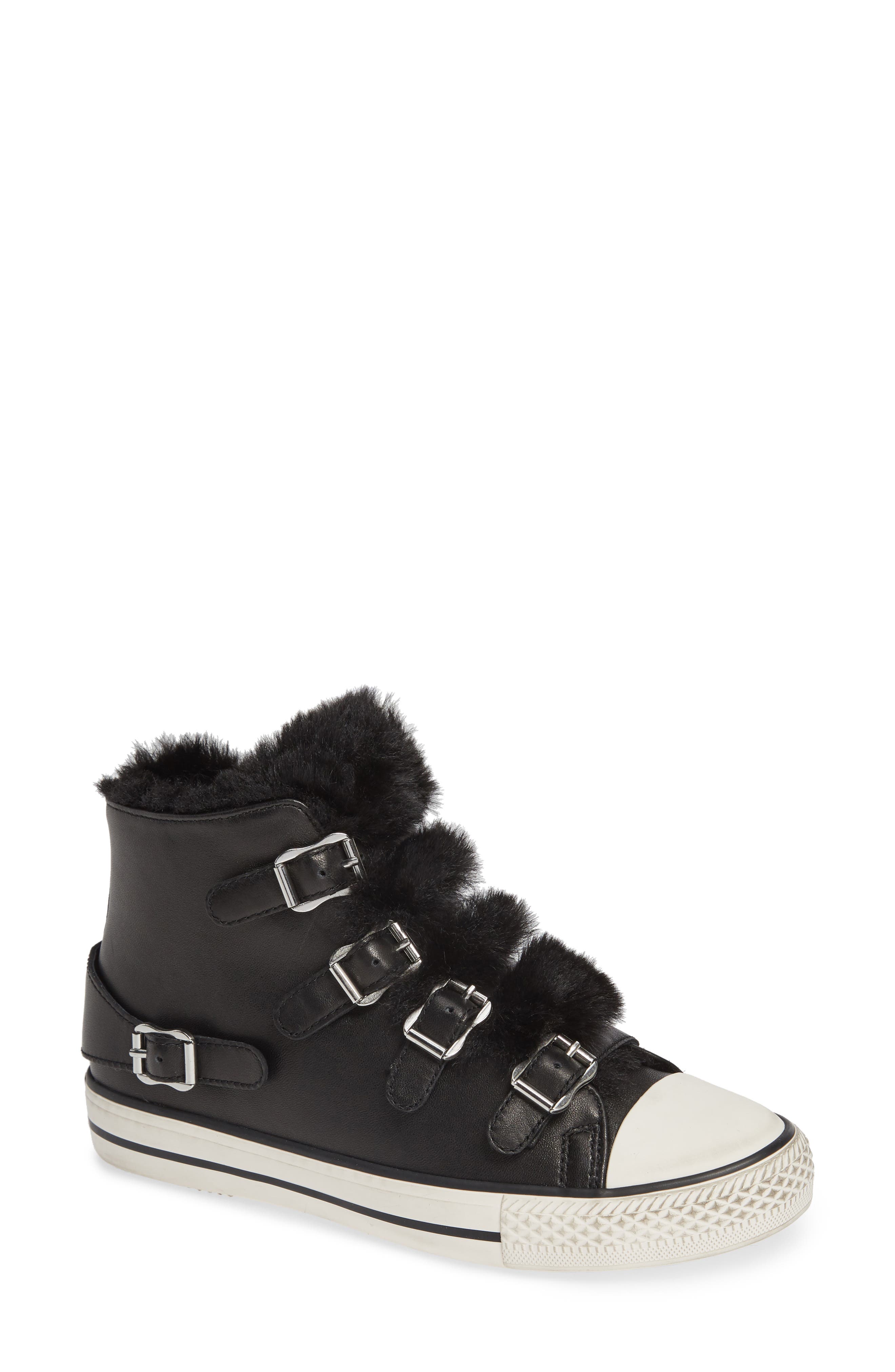 ash black high top sneakers