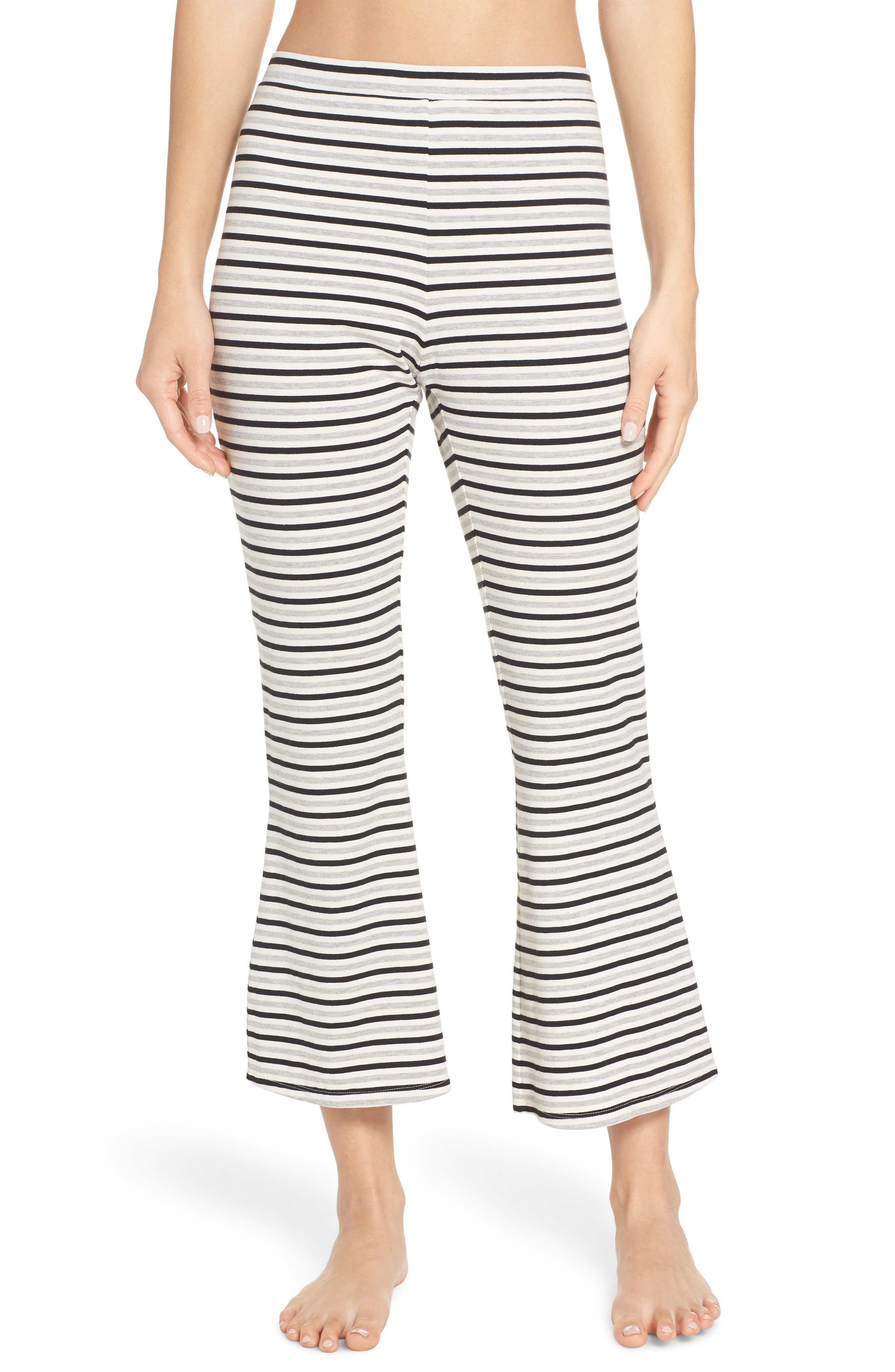 Bb Dakota Flare For Drama Crop Lounge Pants, Ivory