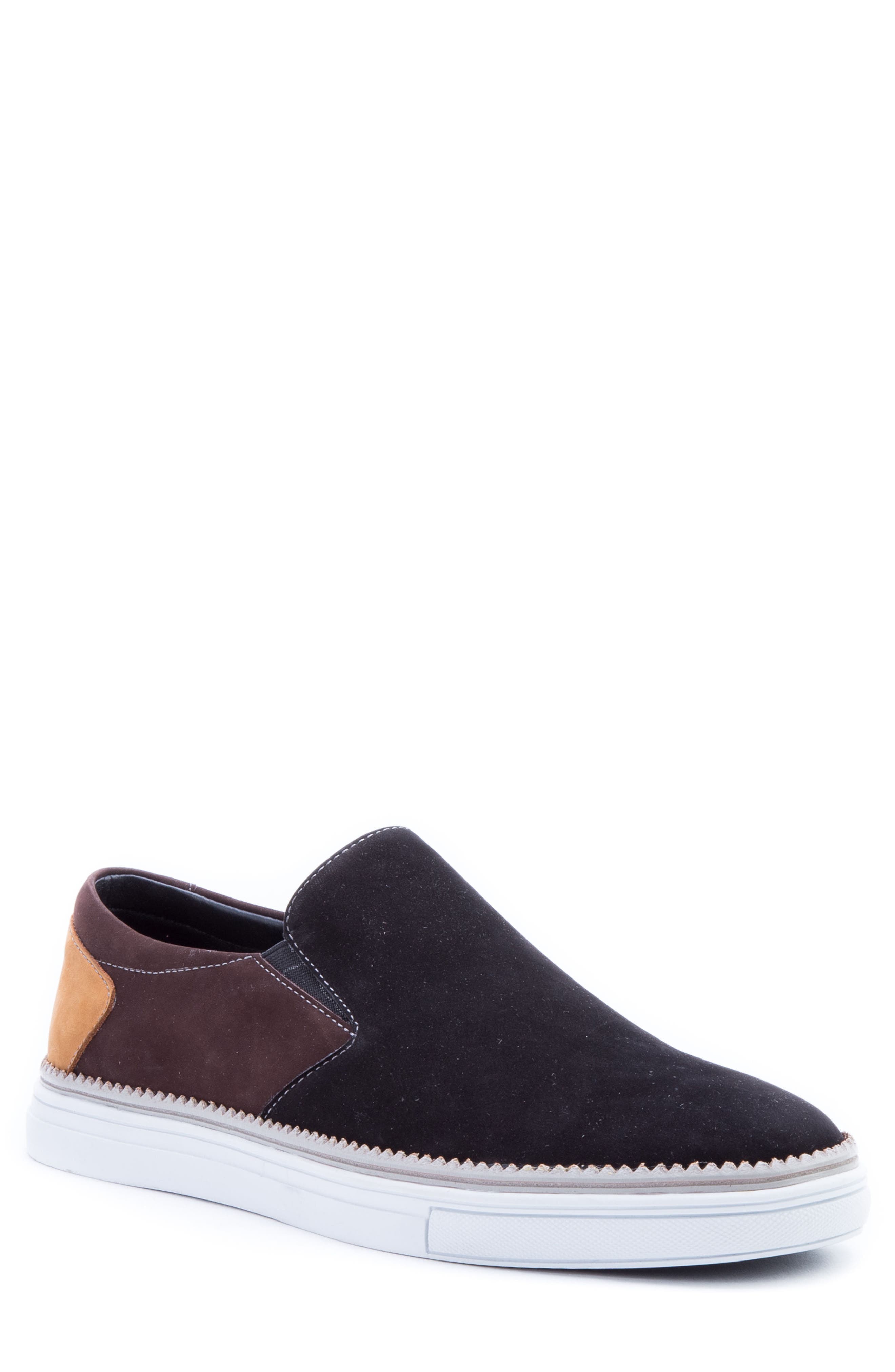 Zanzara Rivera Colorblocked Slip-On Sneaker, Black
