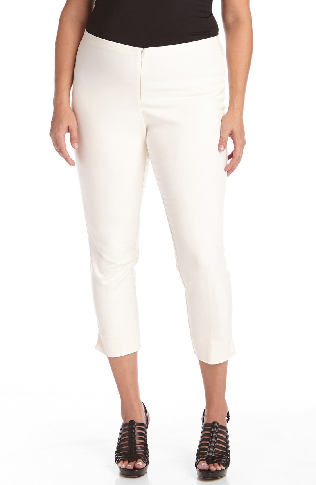 Plus Size Karen Kane Stretch Capri Pants