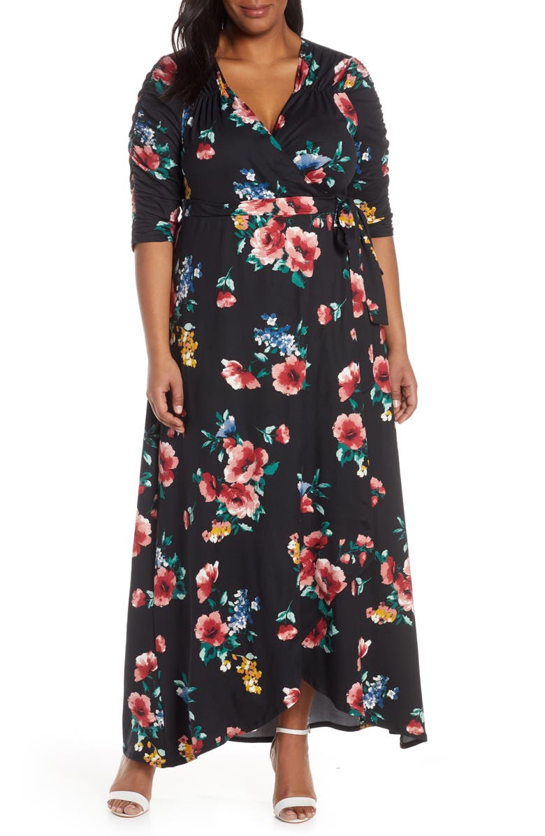 Meadow Dream Wrap Maxi Dress