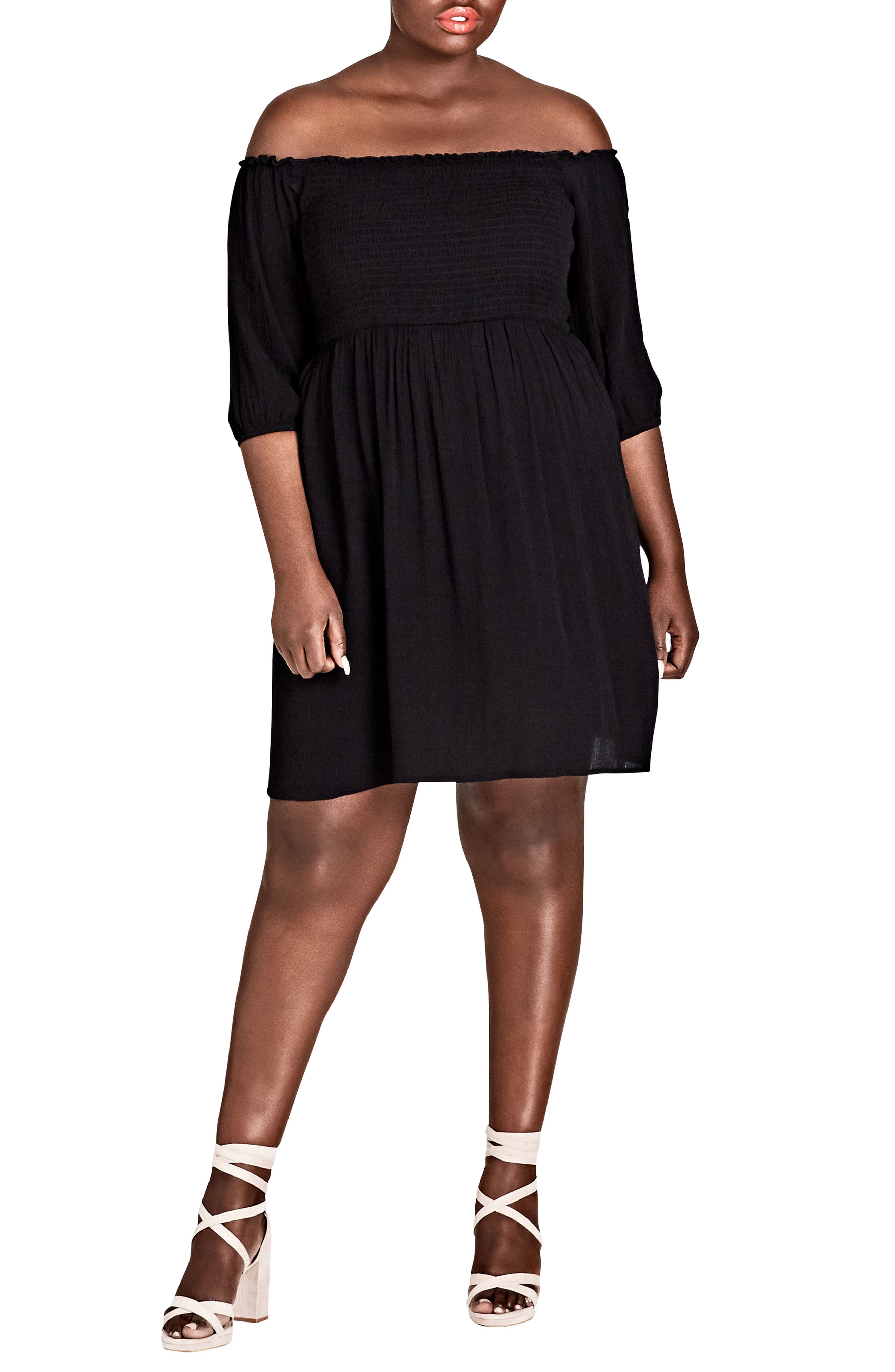 Plus Size City Chic Calista Off The Shoulder Dress