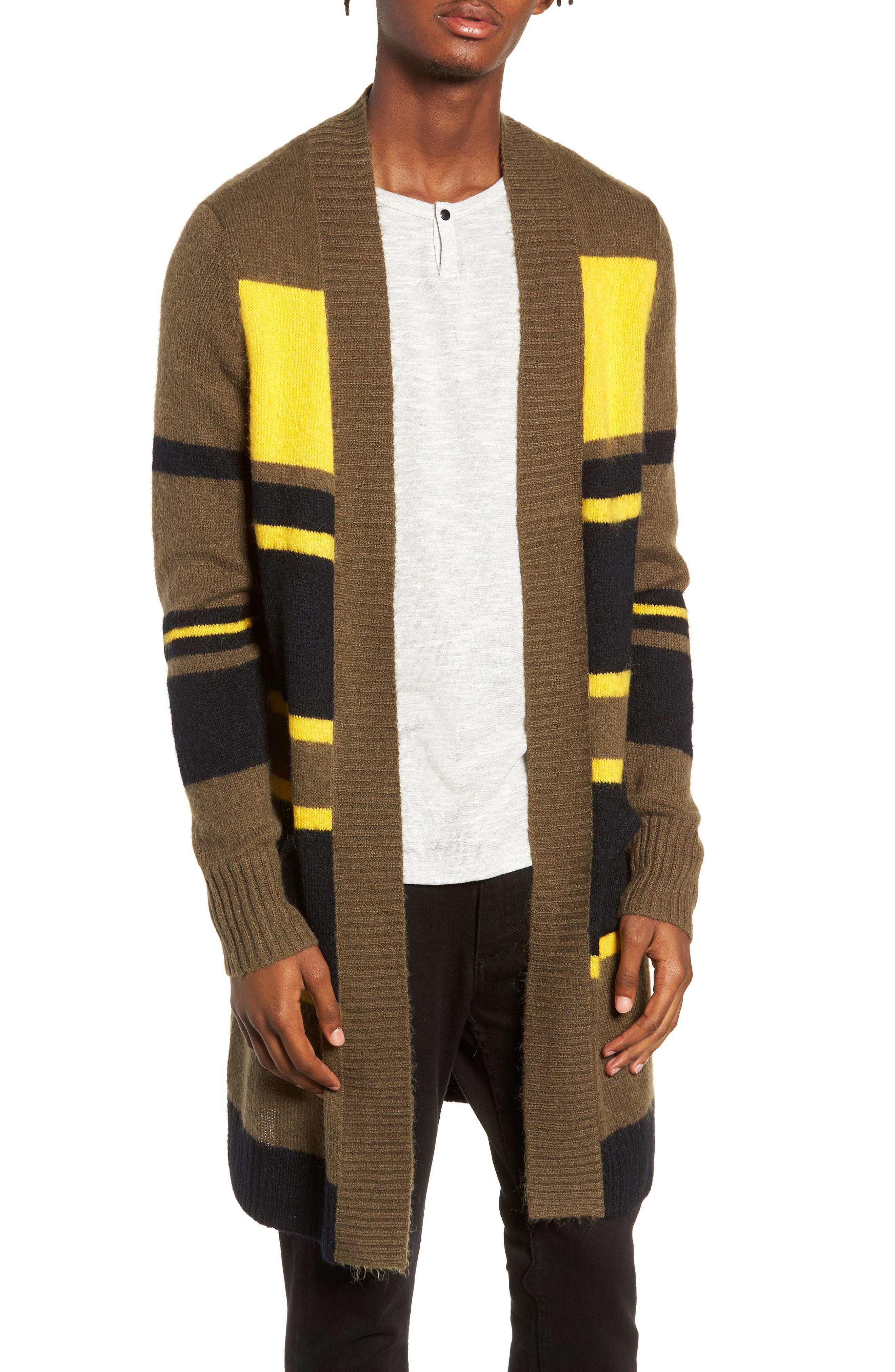 The Rail Long Cardigan, Green
