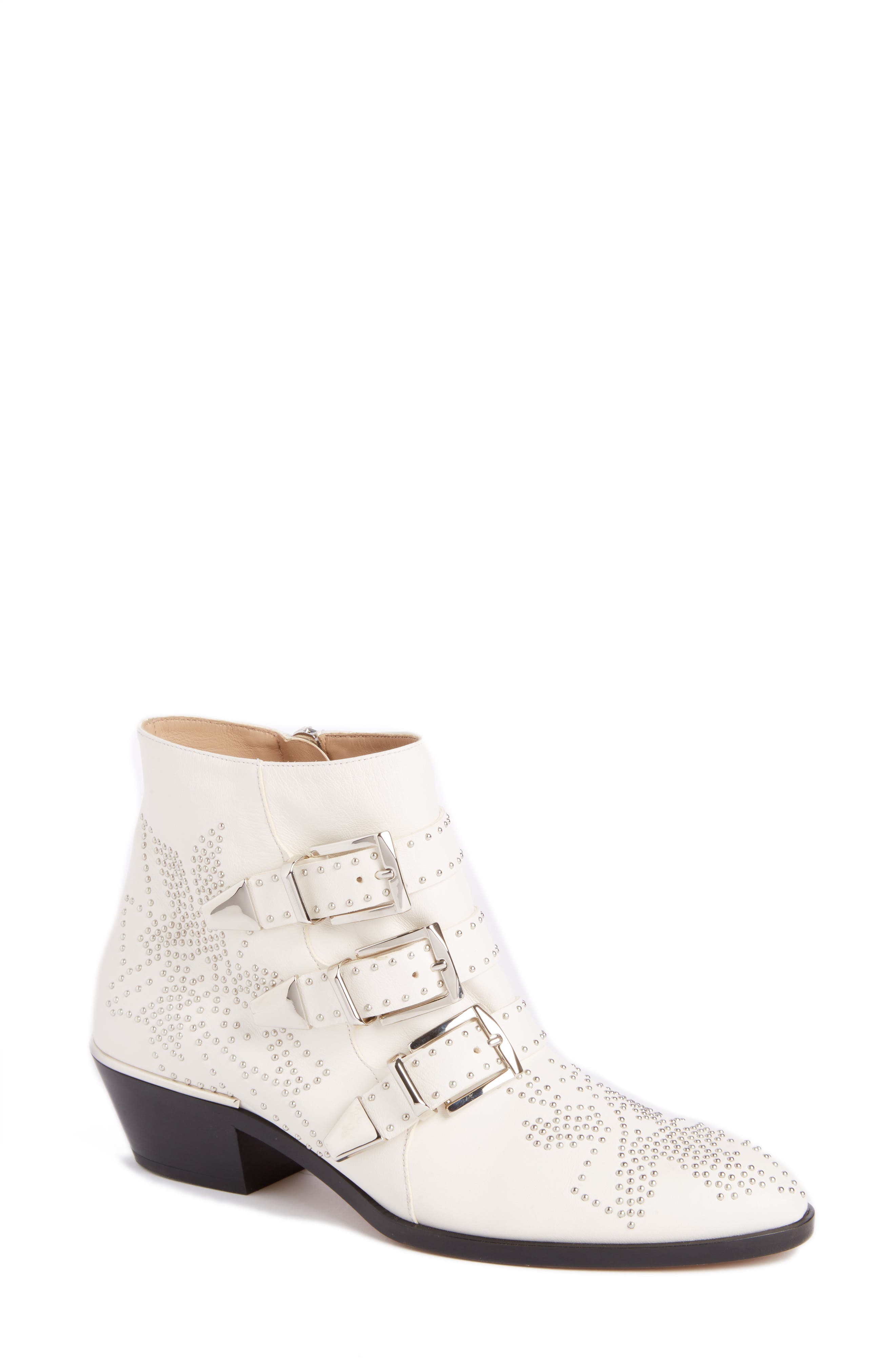 Susanna Pointed-toe Studded Booties 