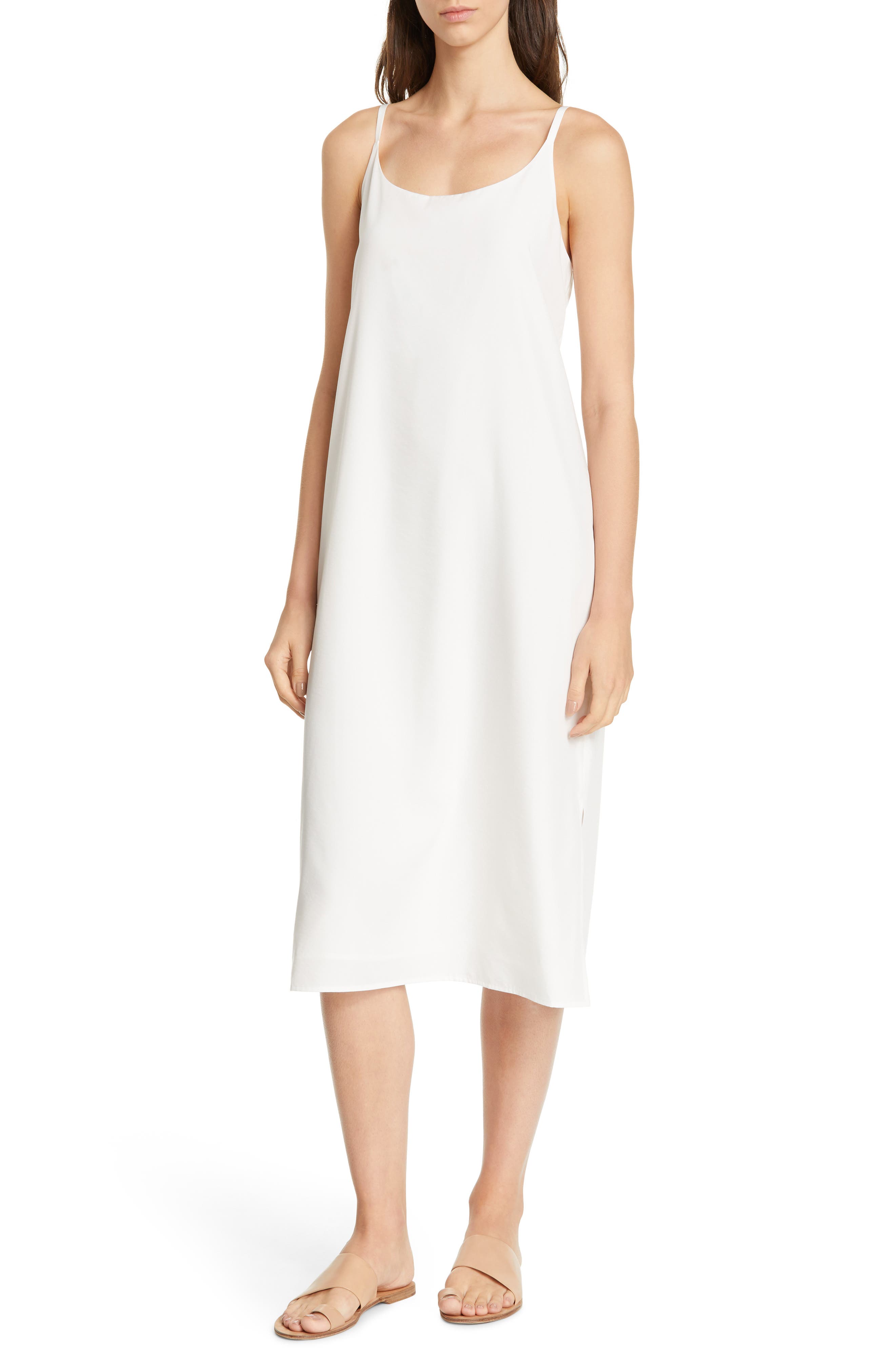 Eileen Fisher Cami Midi Dress, Ivory