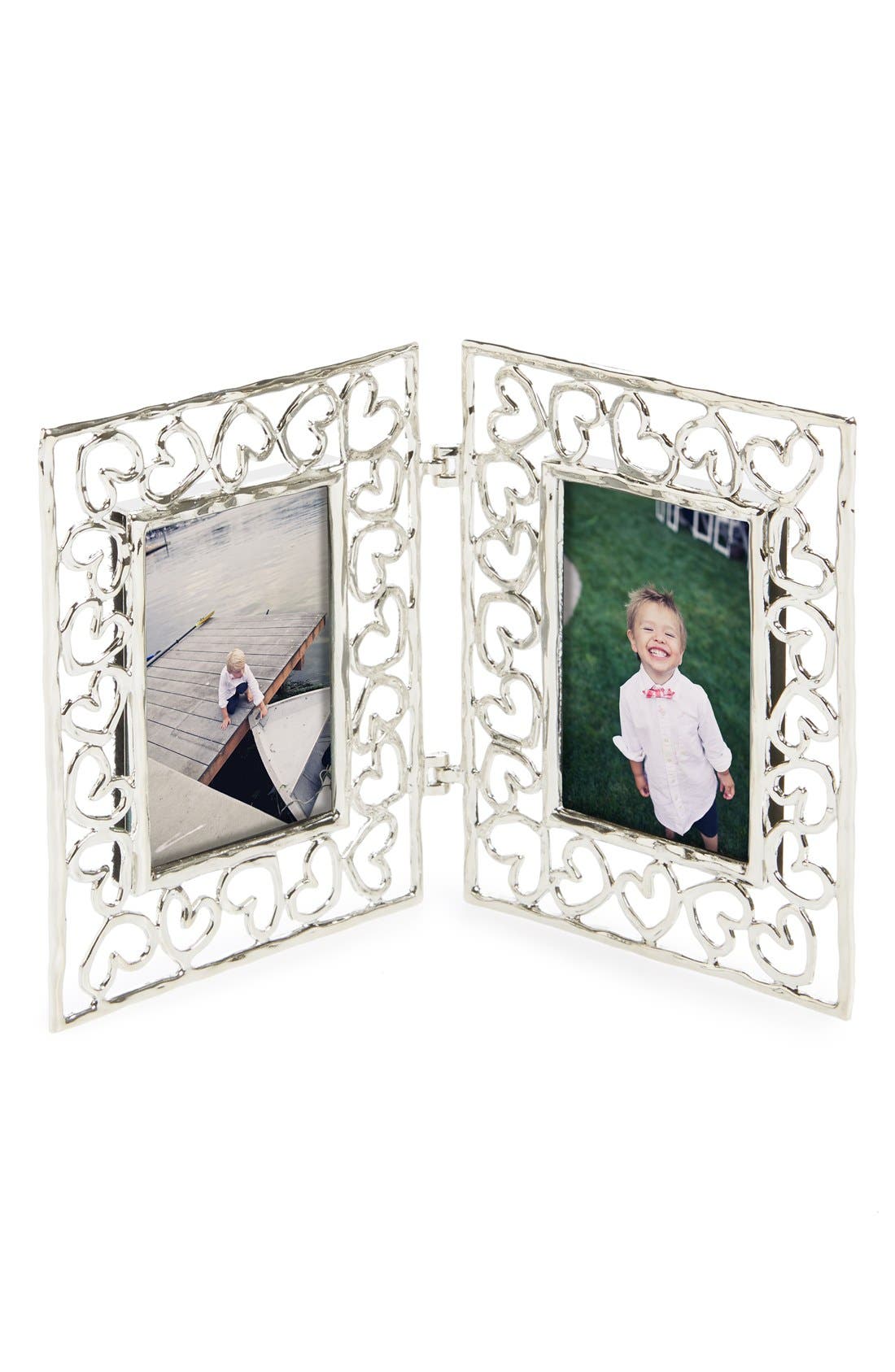 Michael Aram 'Baby Heirloom Heart' Folding Double Mini Picture Frame