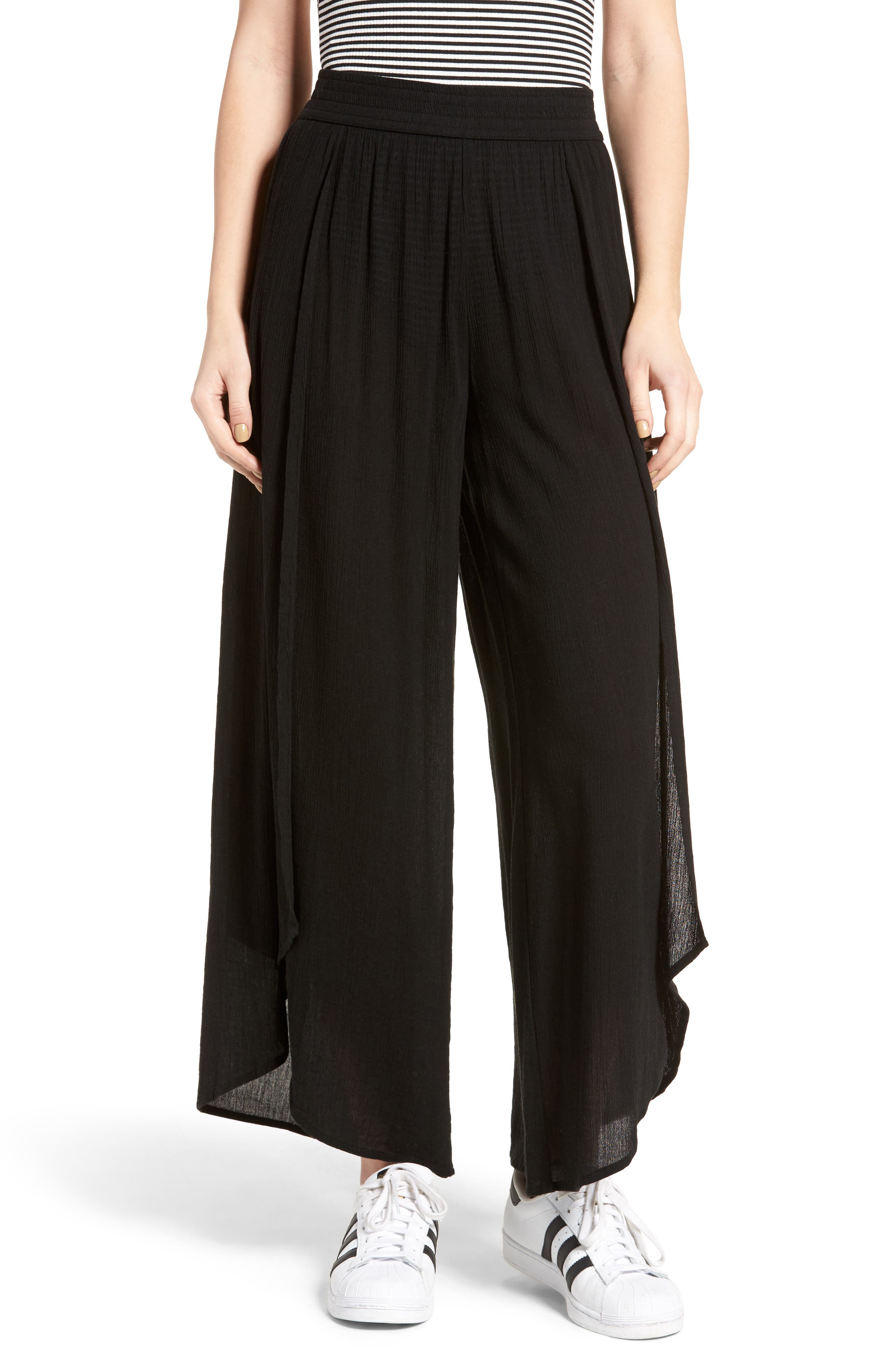 Sun & Shadow Tulip Hem Wide Leg Pants Nordstrom