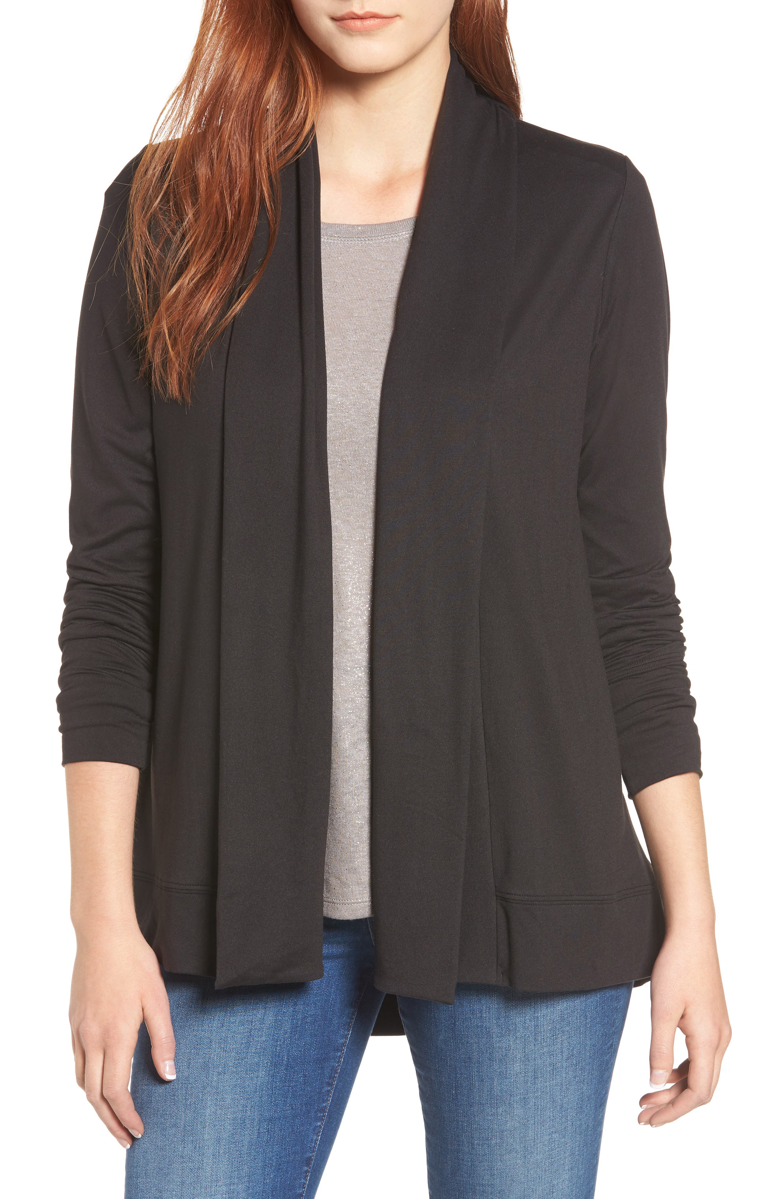 Petite Bobeau Butter Cardigan, Black