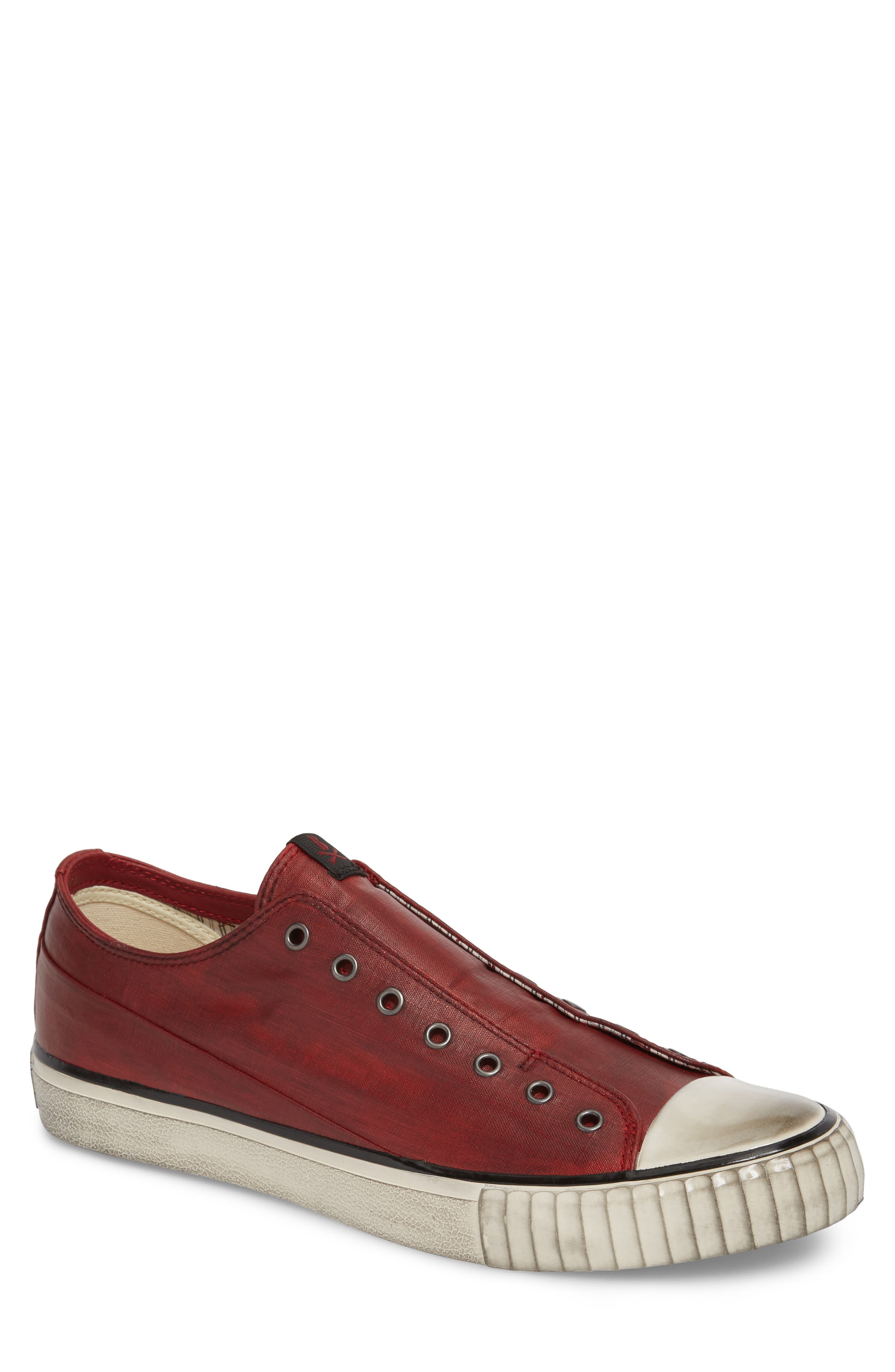 Bootleg By John Varvatos Linen Laceless Sneaker, Red