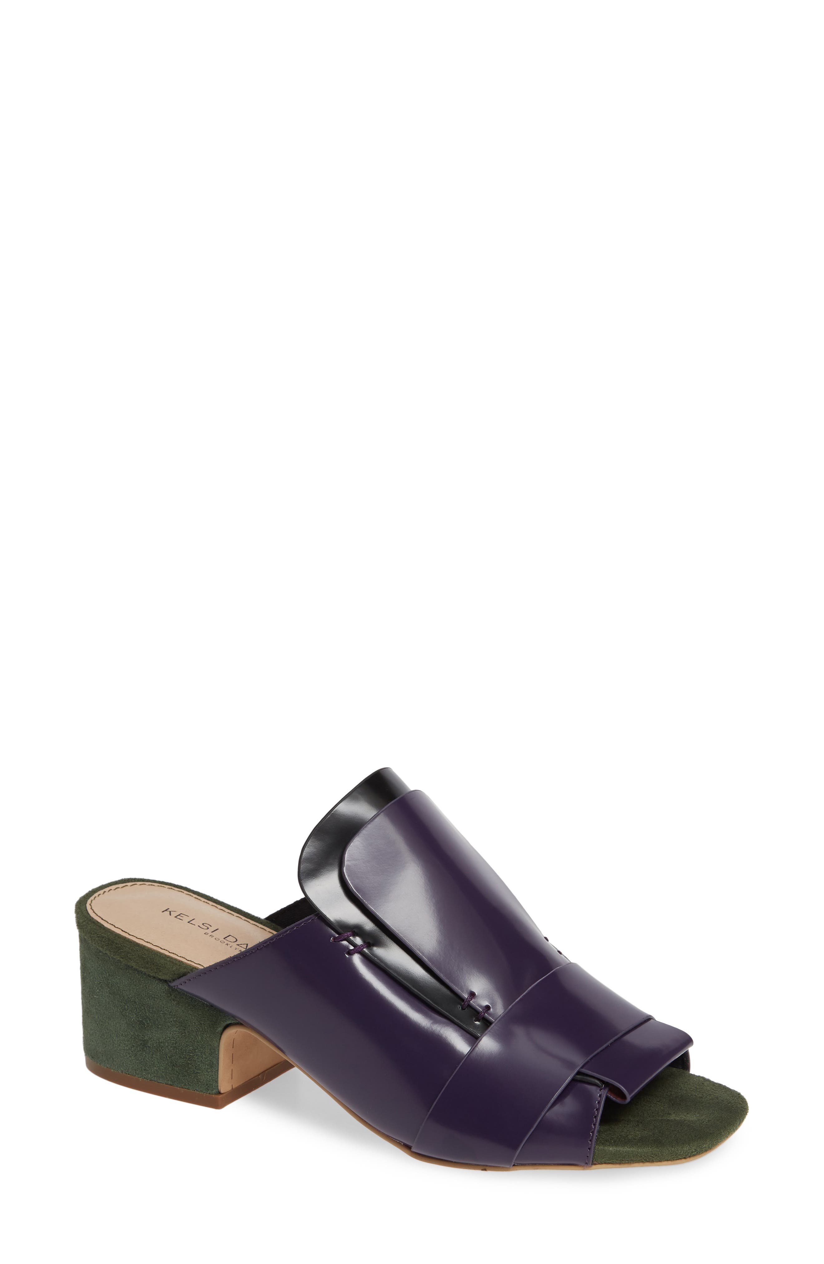 Kelsi Dagger Brooklyn Sadie Loafer Slide Sandal, Purple