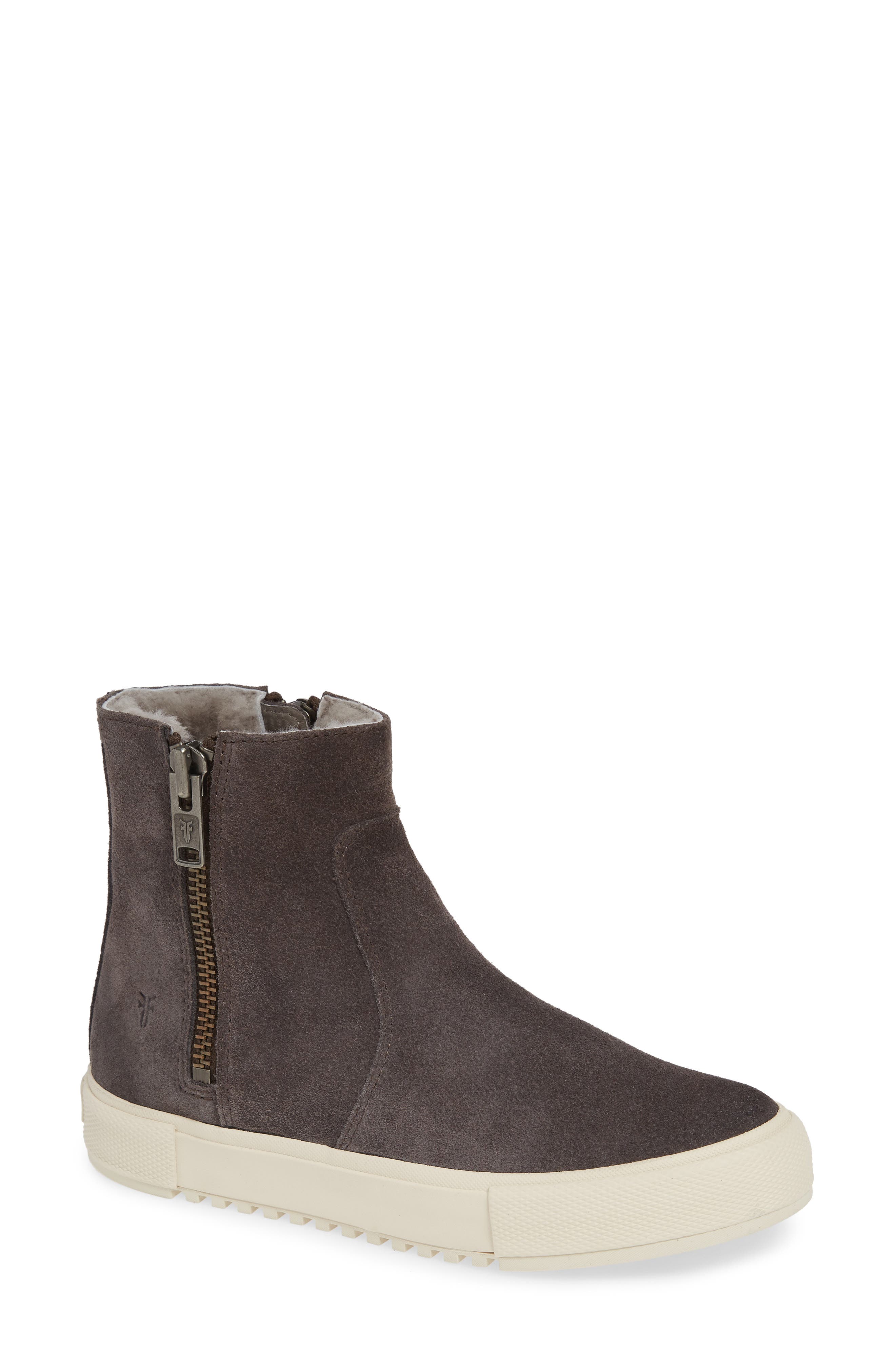 Frye Gia Genuine Shearling Lined Bootie, Grey