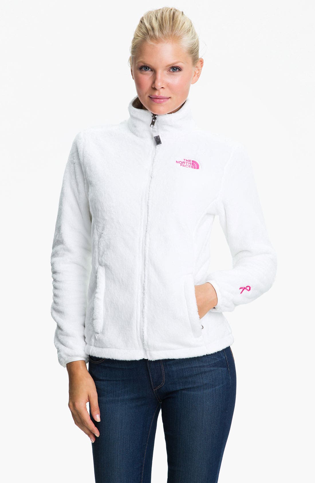 The North Face 'Osito Pink Ribbon' Fleece Jacket Nordstrom