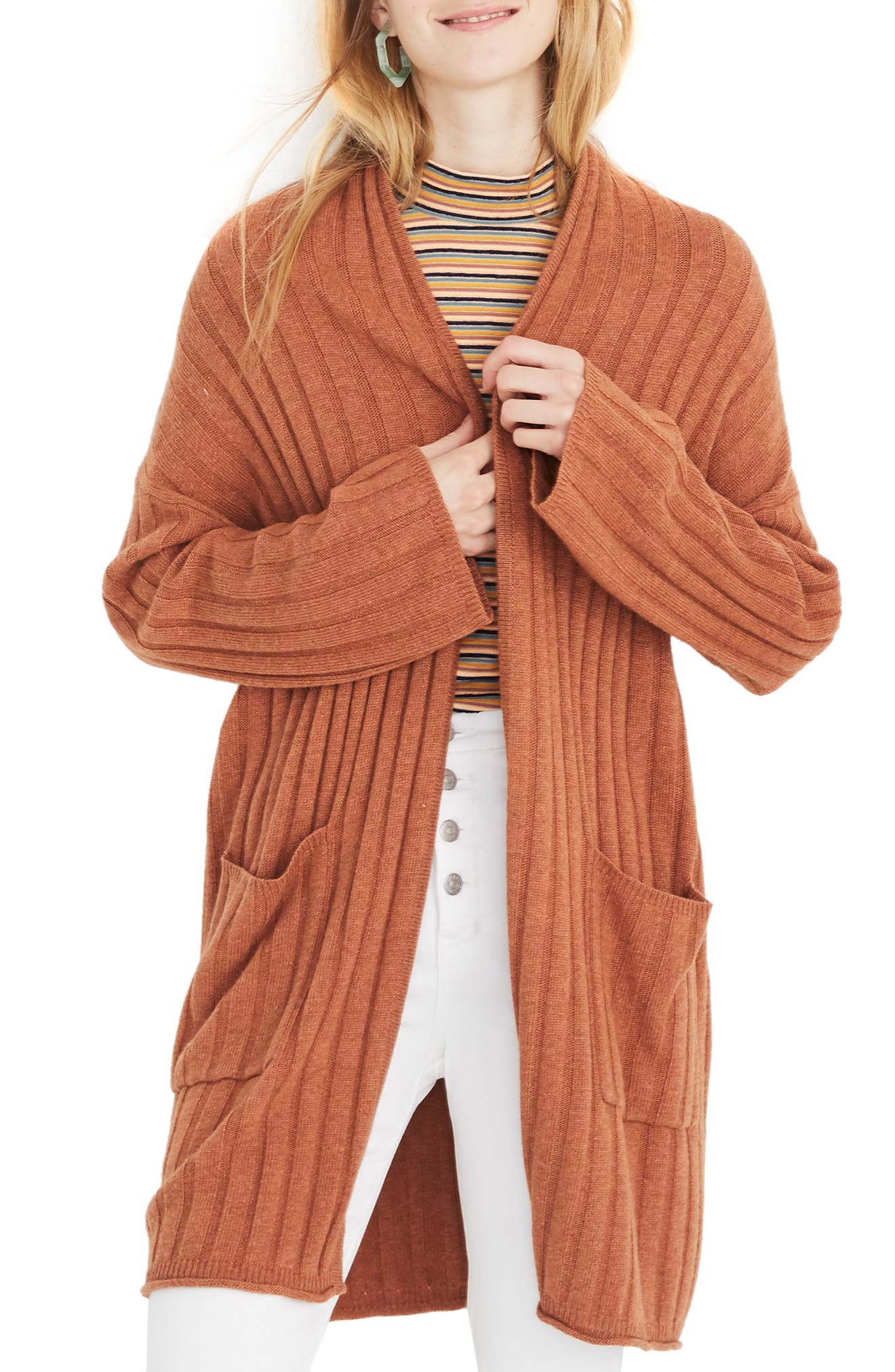 Madewell Piedmont Cardigan, Orange