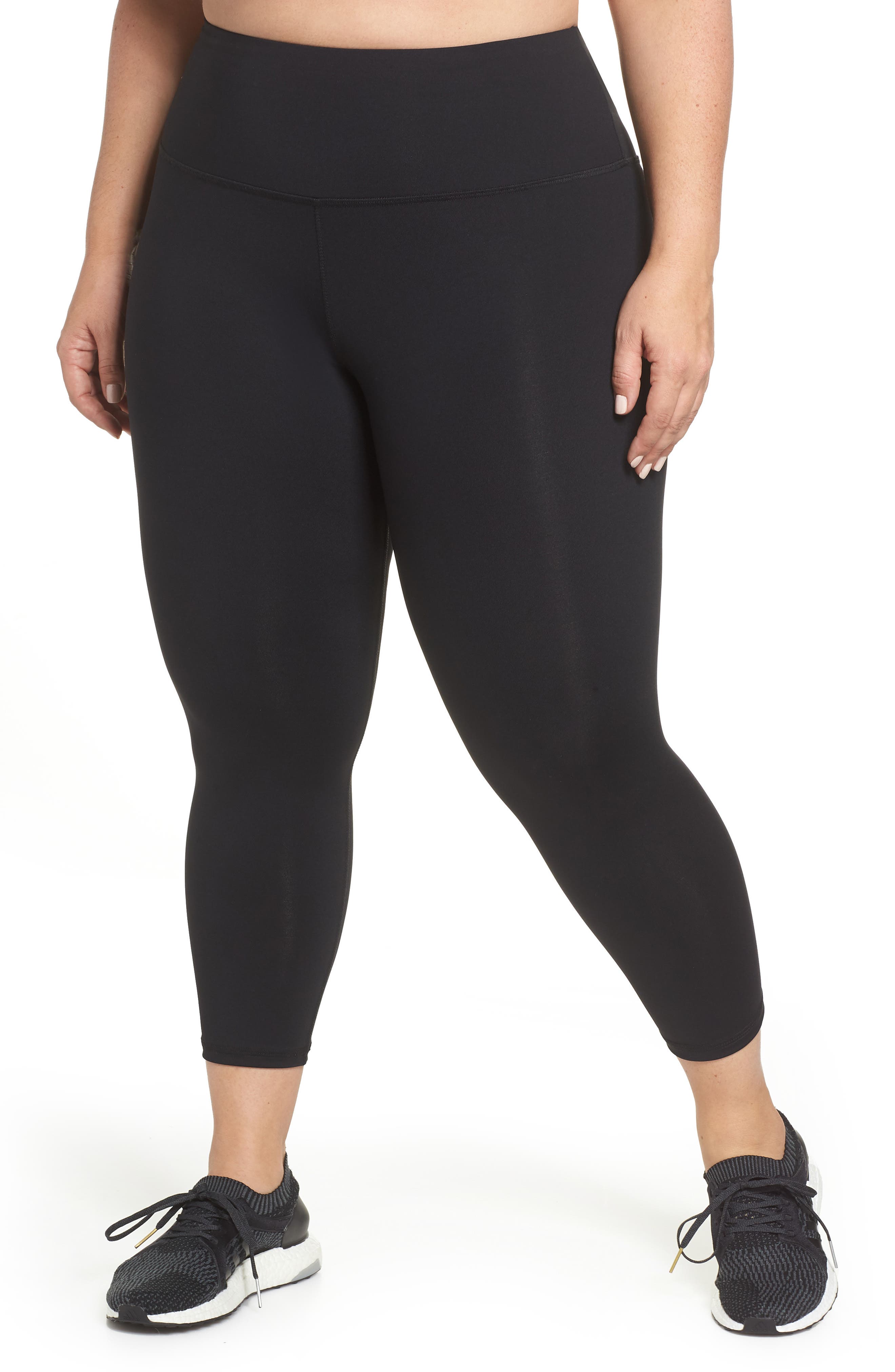 Plus Size Lola Getts Lola High Waist Skinny Capri Leggings, Black