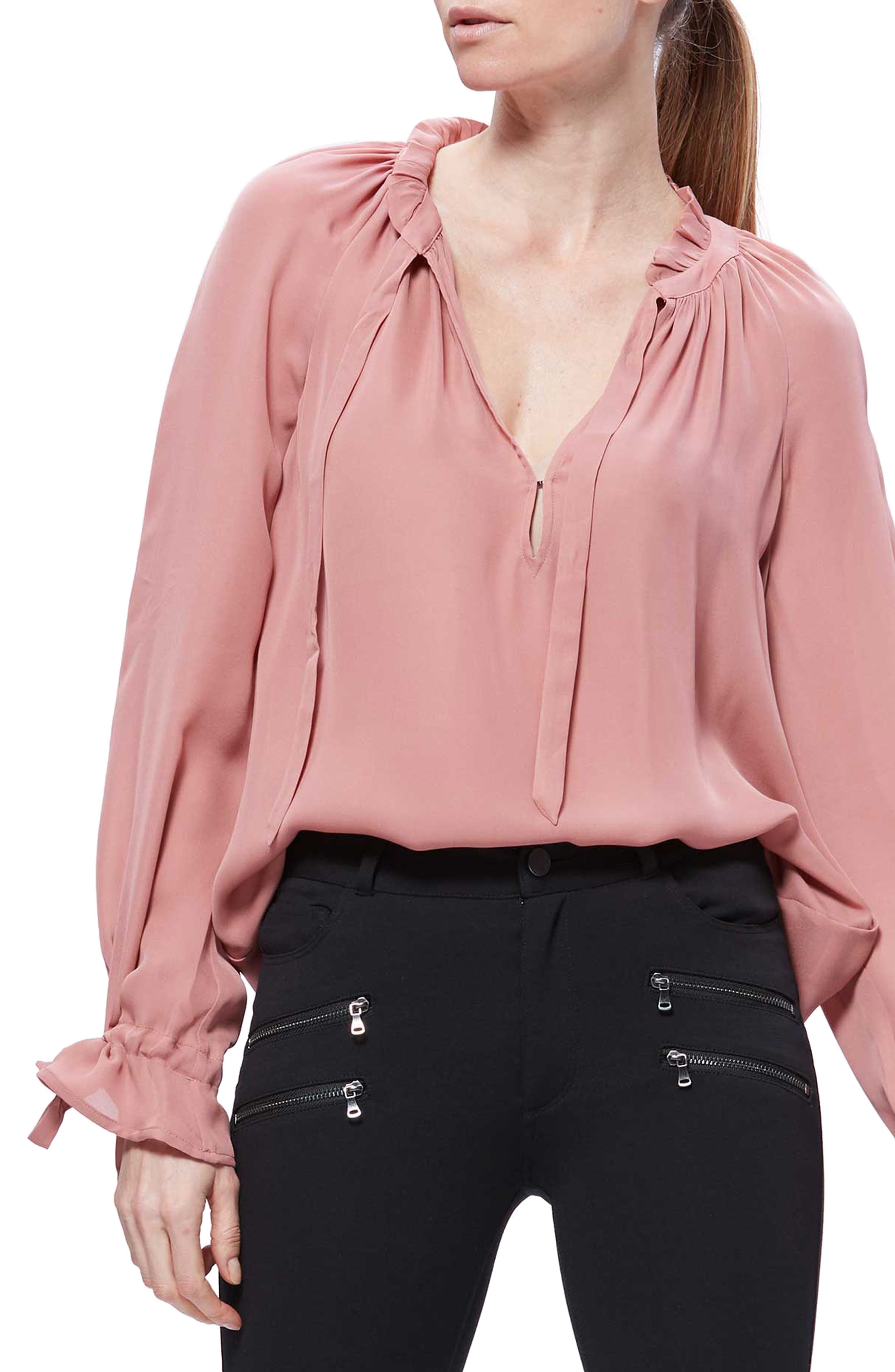 Paige Tops VALLETTA SILK BLOUSE