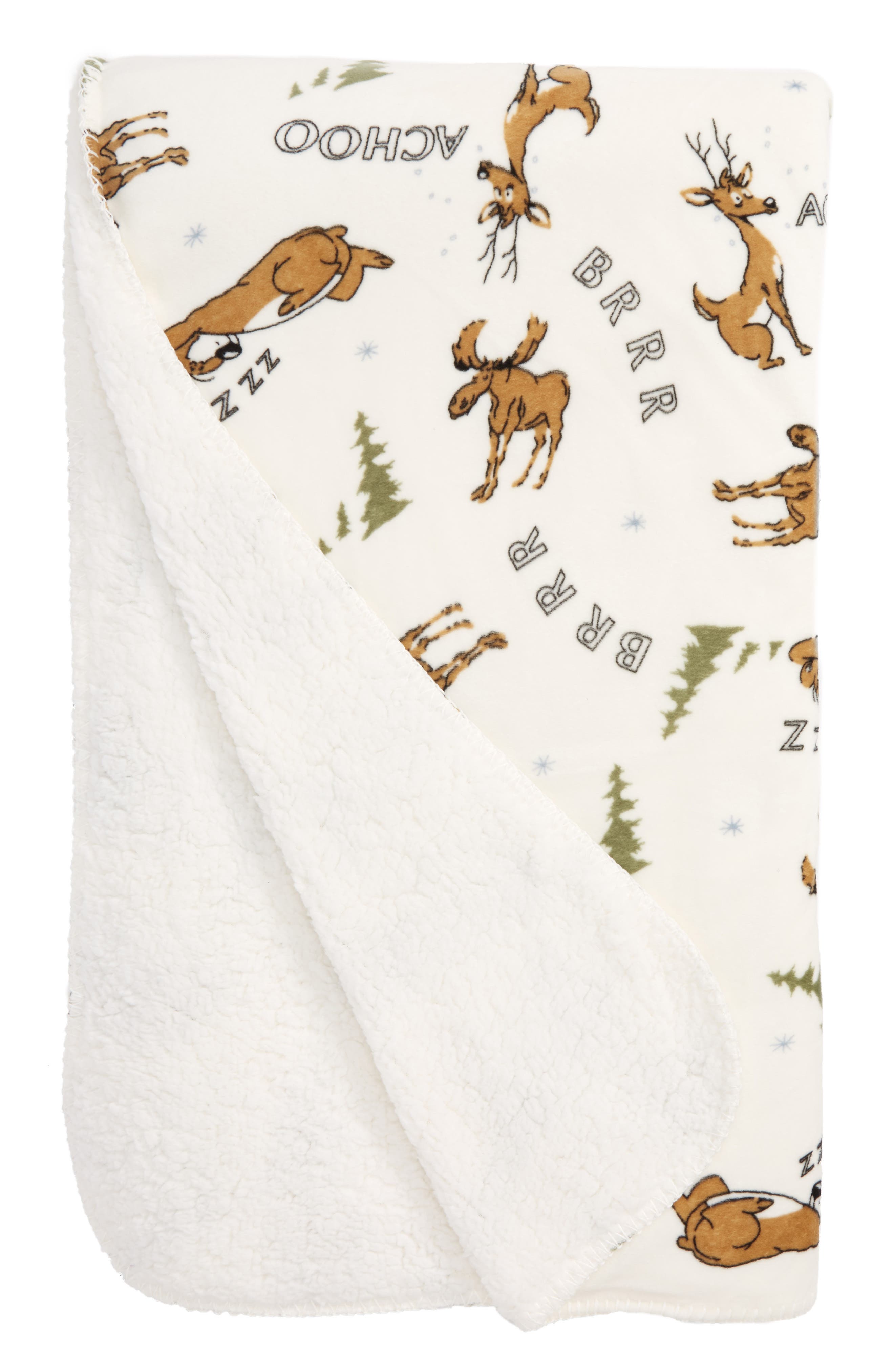 PJ Salvage Moose Print Blanket Nordstrom