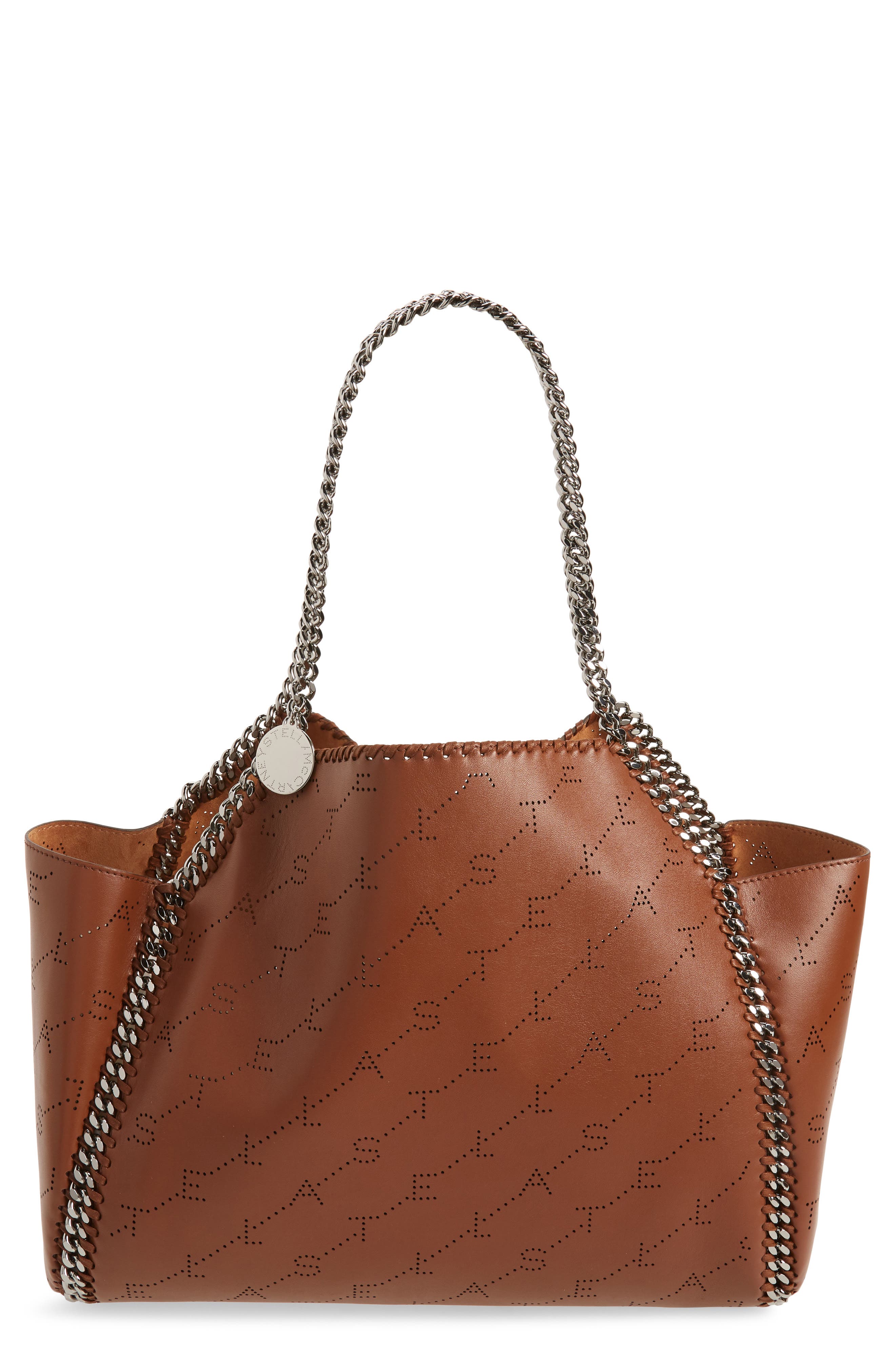 Stella Mccartney Medium Falabella Logo Tote - Brown
