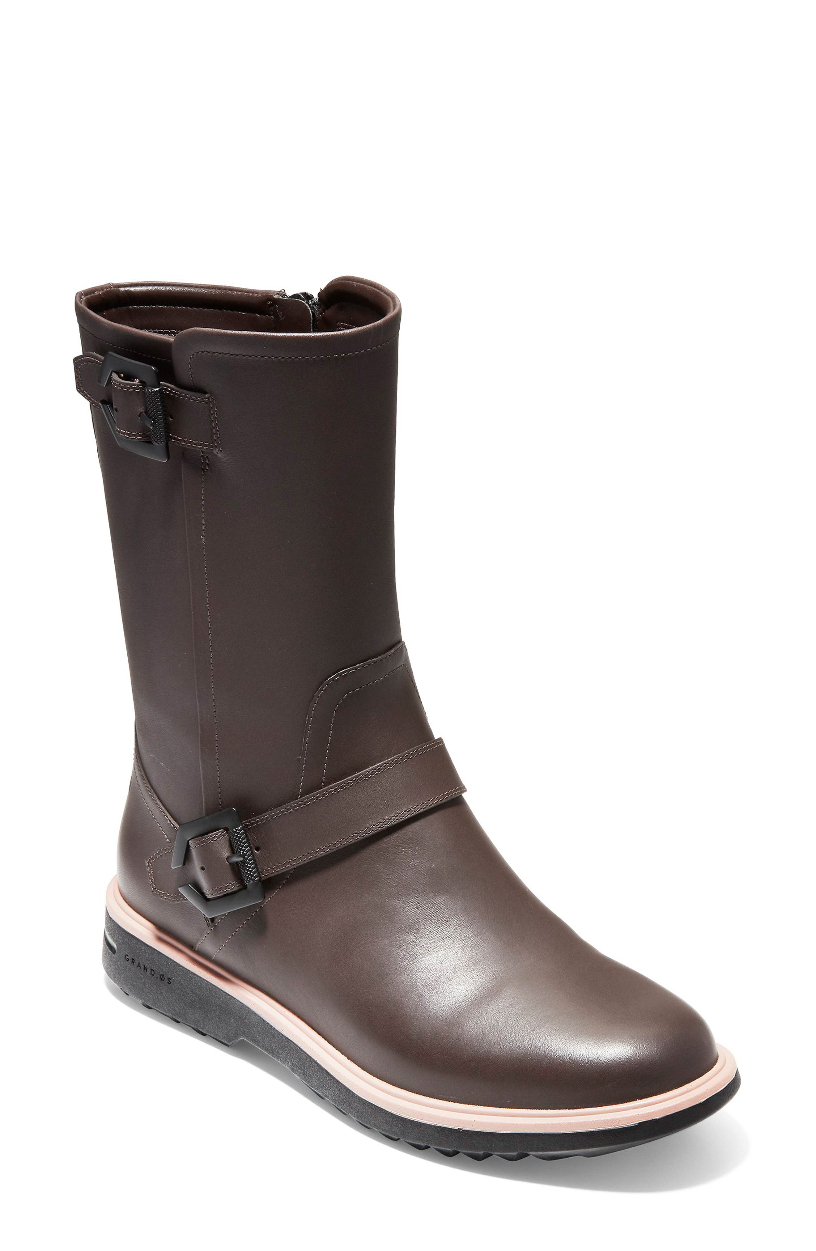 Cole Haan Millbridge Waterproof Moto Boot, Brown