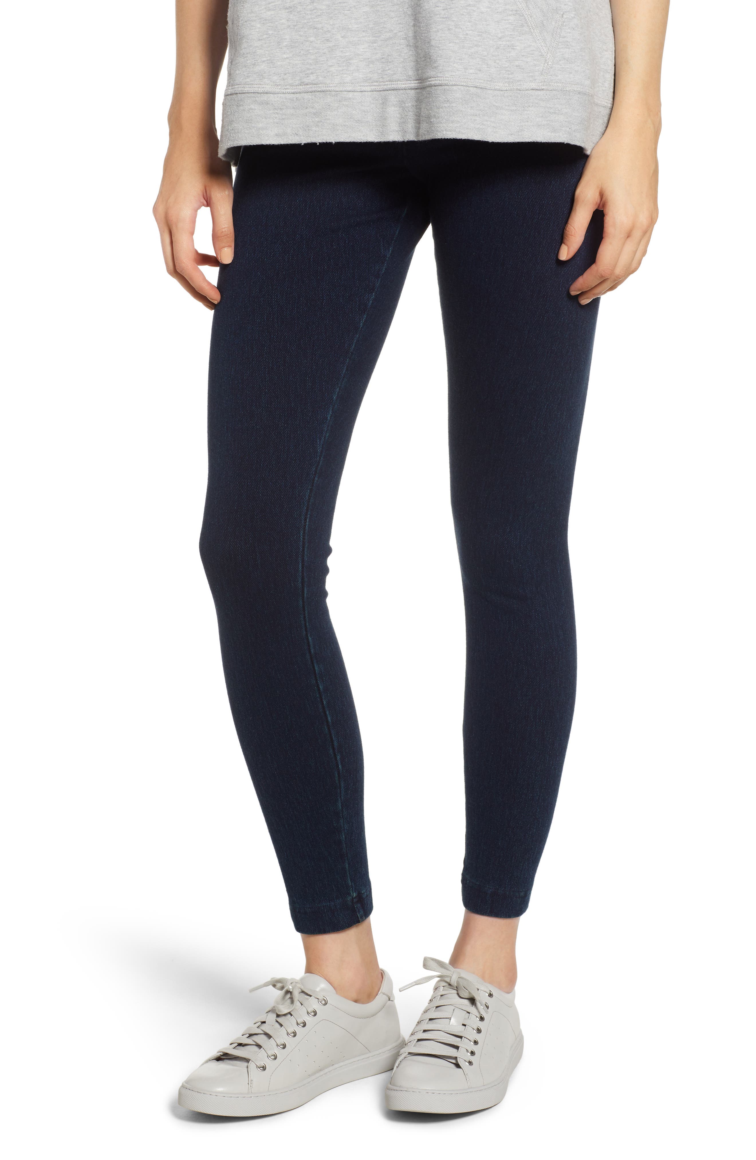 Lysse High Waist Denim Leggings, Blue