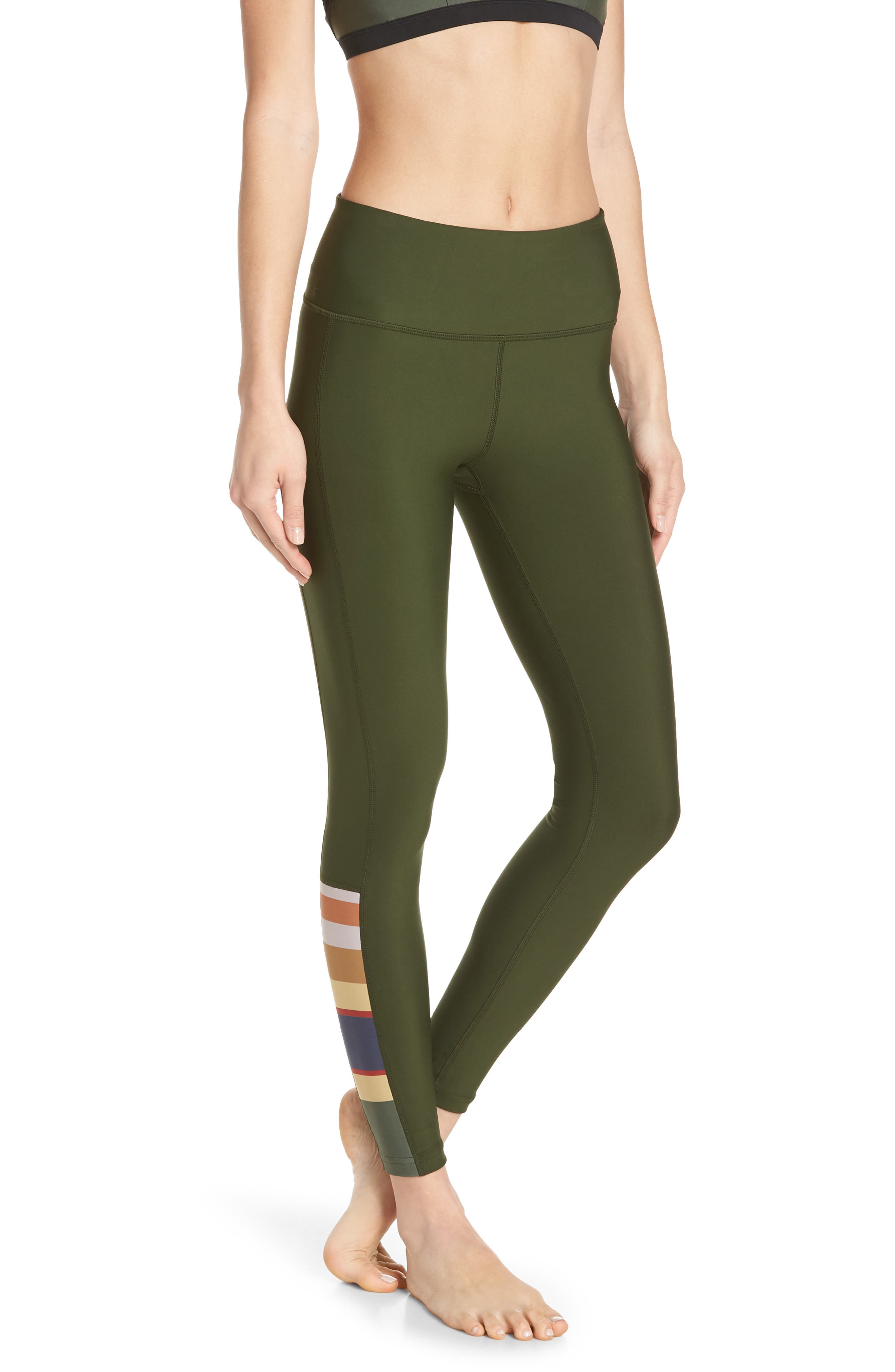 Hurley X Pendleton Badlands Quick Dry Surf Leggings, Green