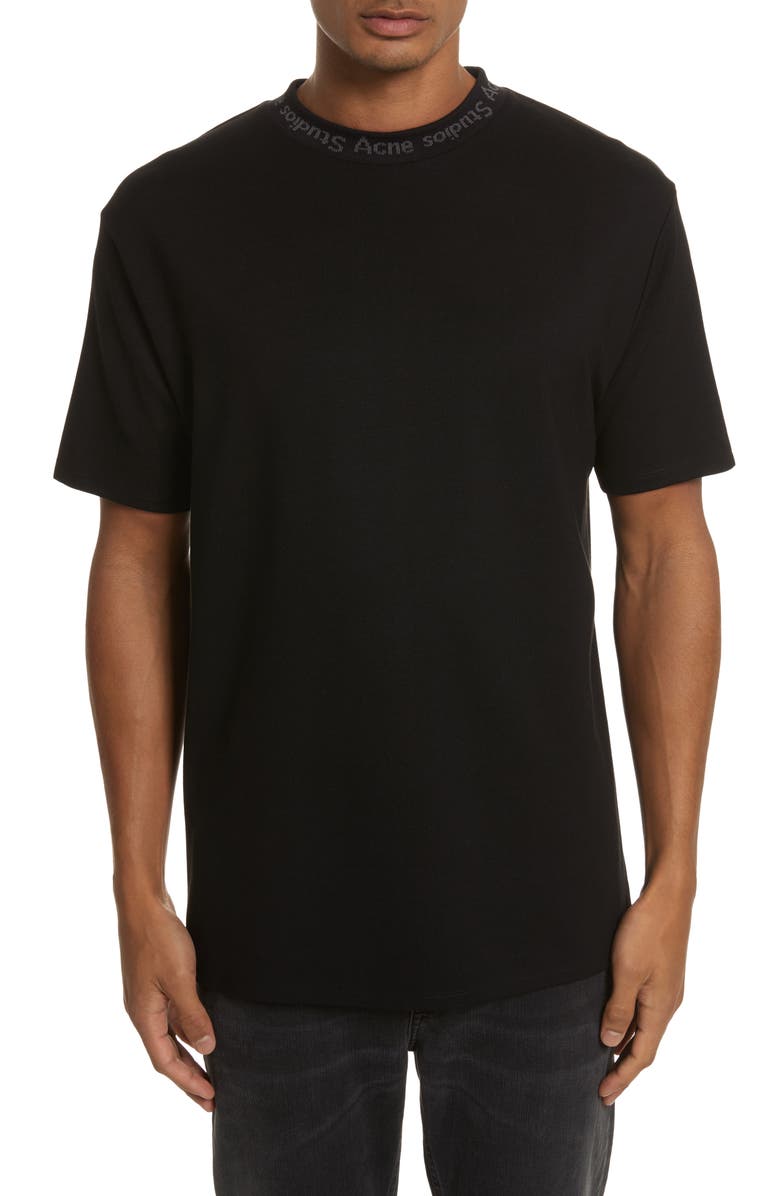 Acne Studios Navid Logo Collar T-Shirt | Nordstrom