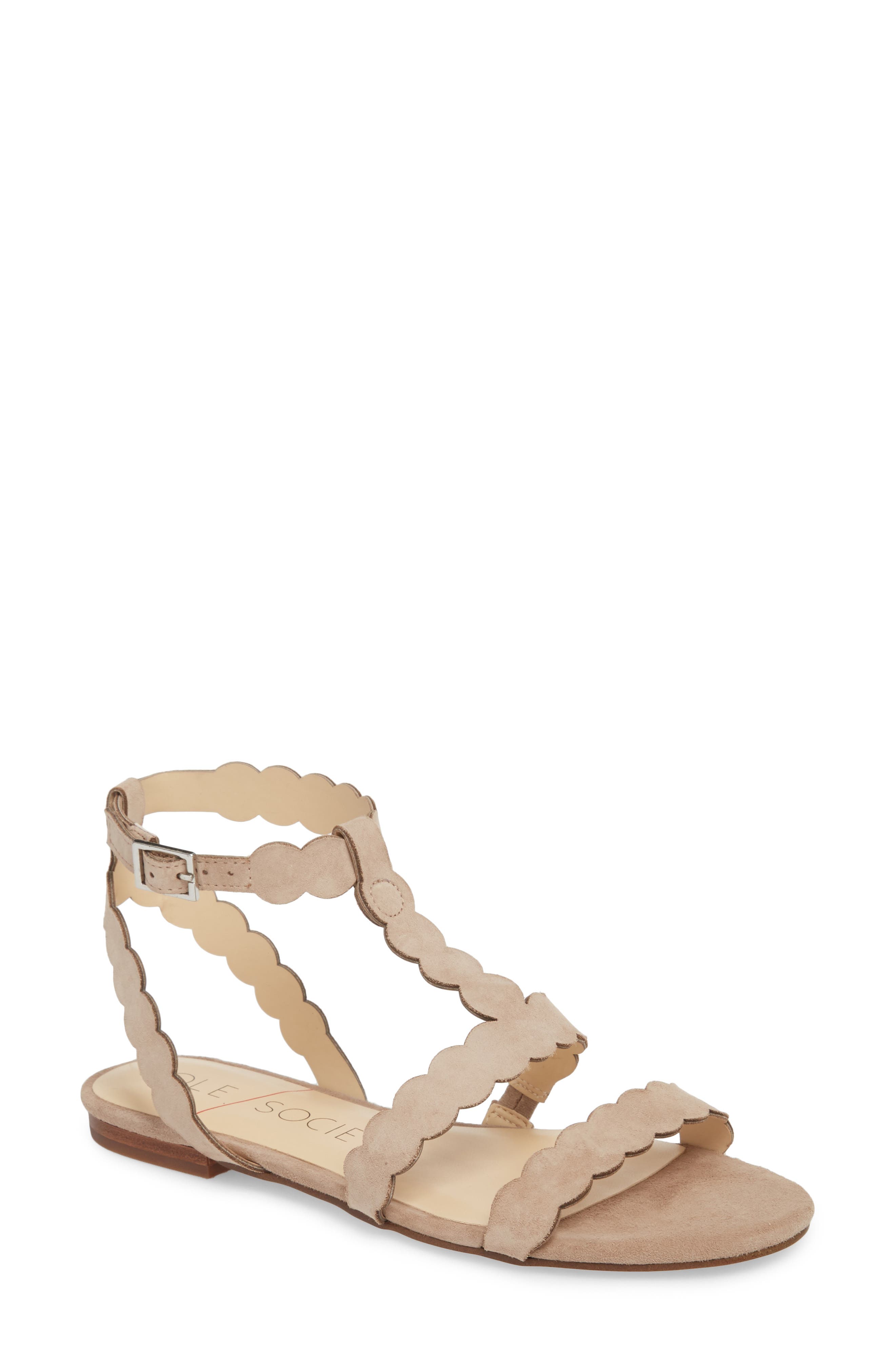 Sole Society So-Maladee Flat Sandal, Brown