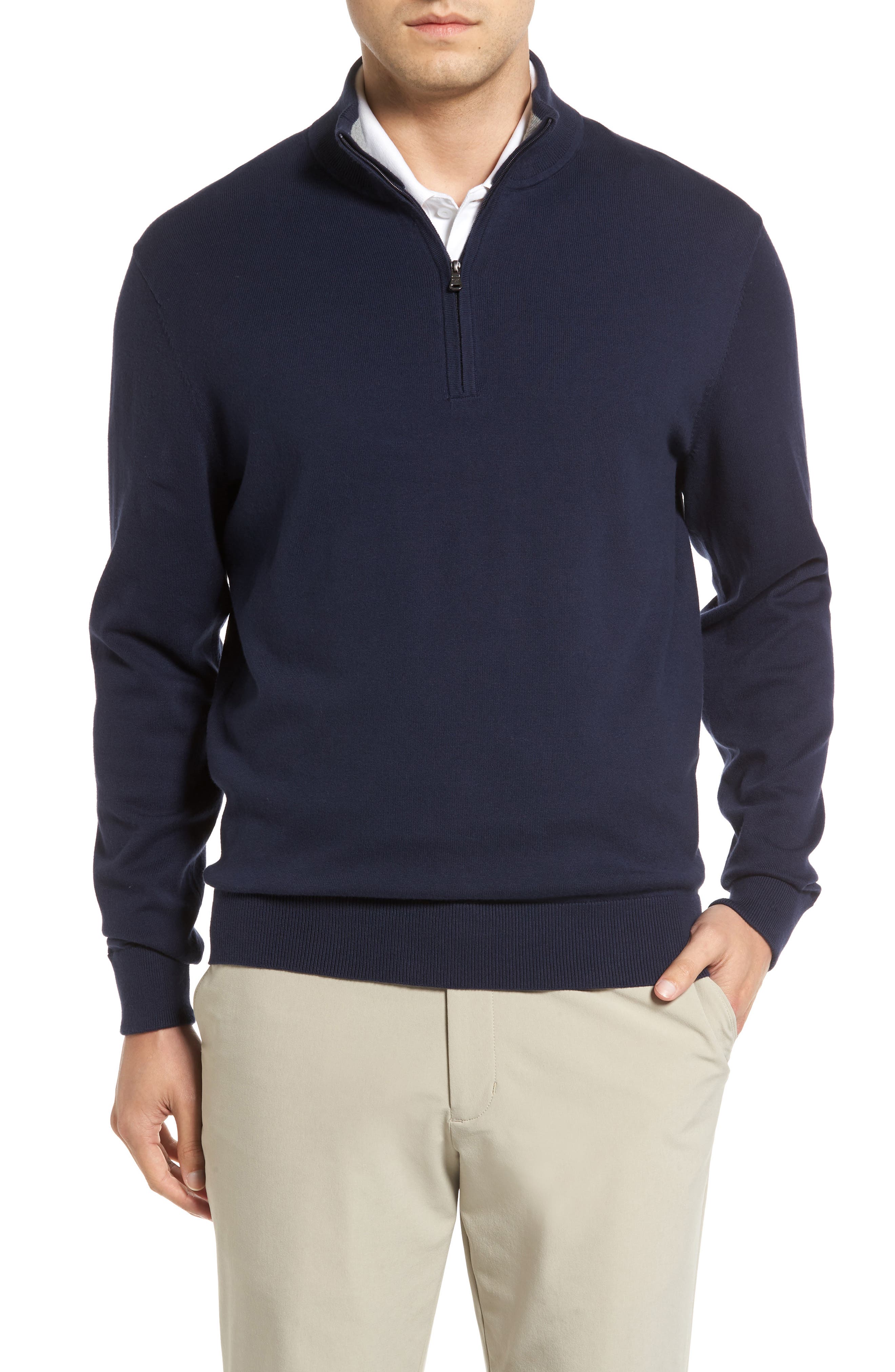 Cutter & Buck Lakemont Half Zip Sweater, Blue