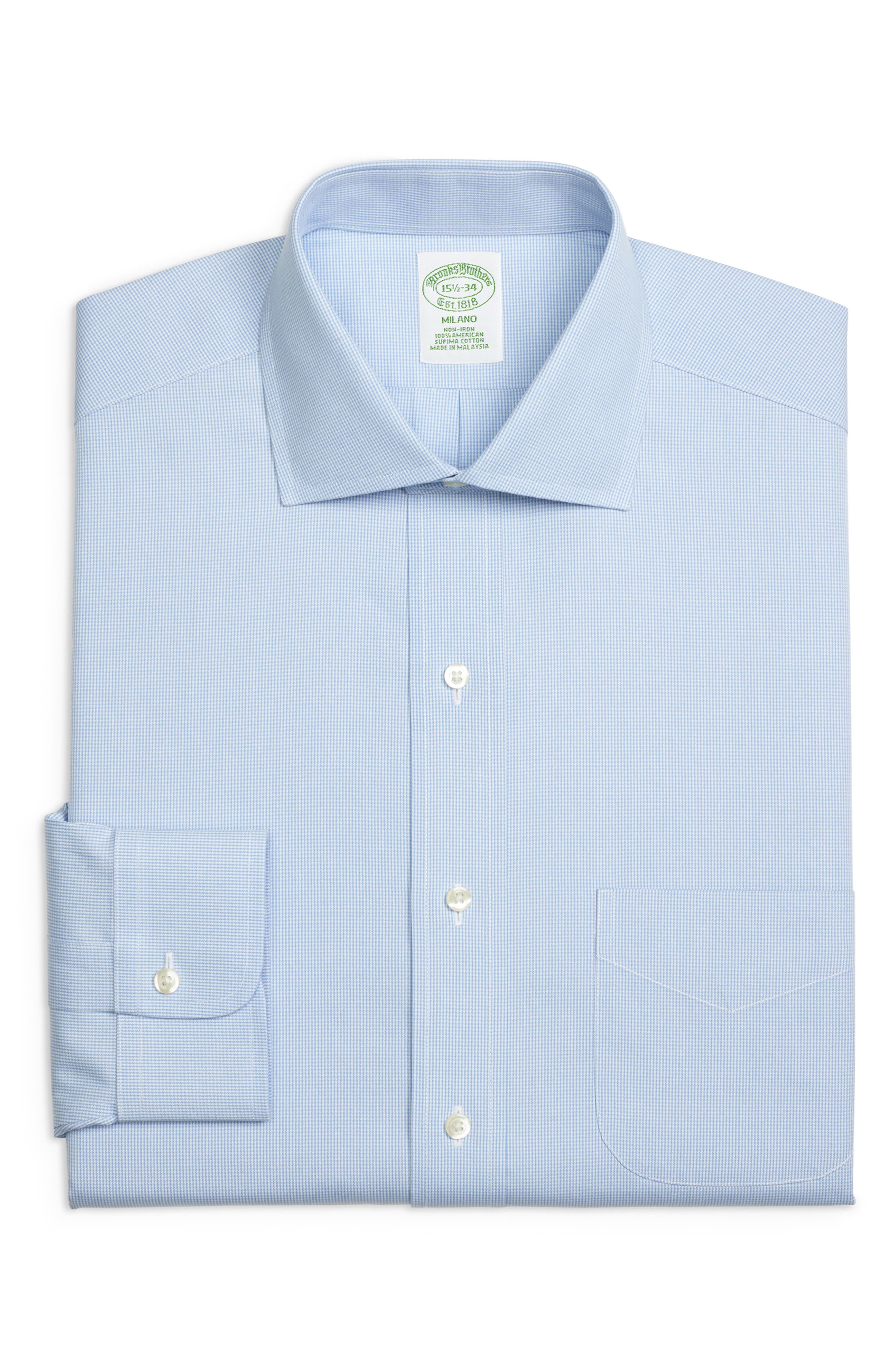 Brooks Brothers Trim Fit Houndstooth Dress Shirt (3 For $207)