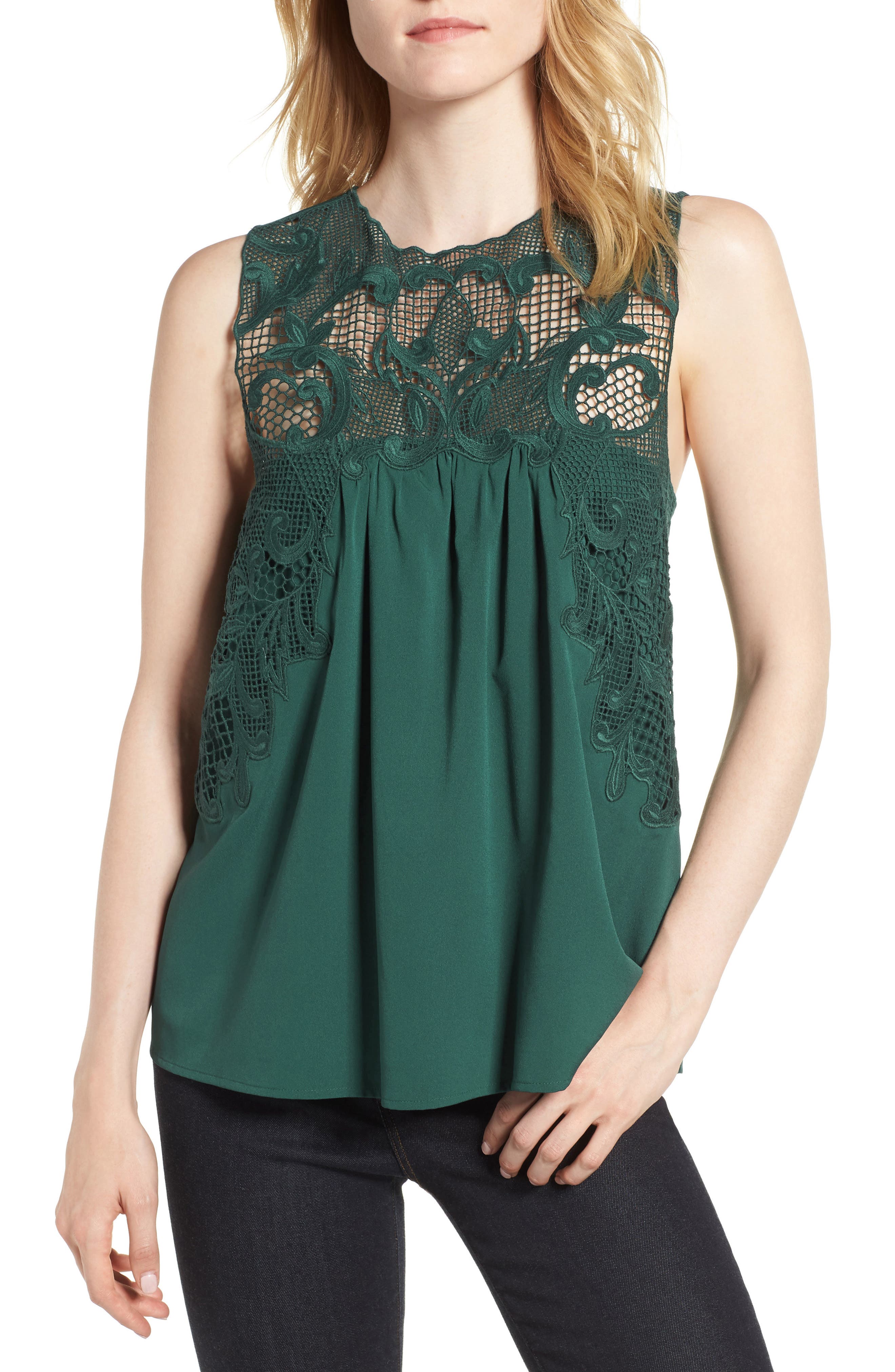 Chelsea28 Lace Yoke Top Nordstrom