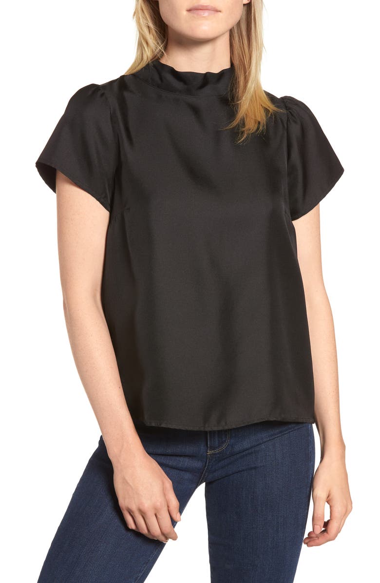 J.crew COLLECTION BOW BACK SILK TOP