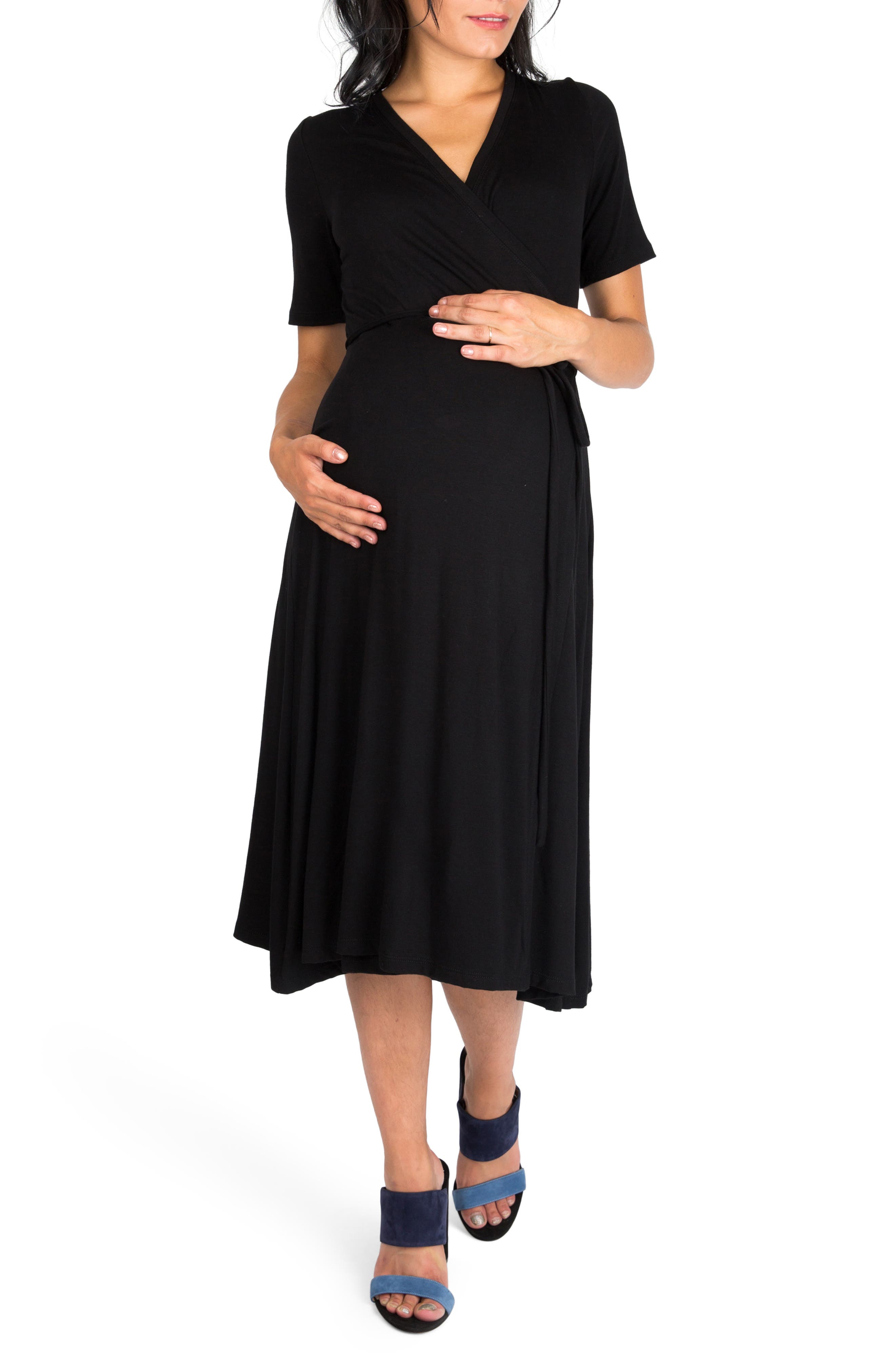 Nom Maternity Maya Wrap Maternity Dress