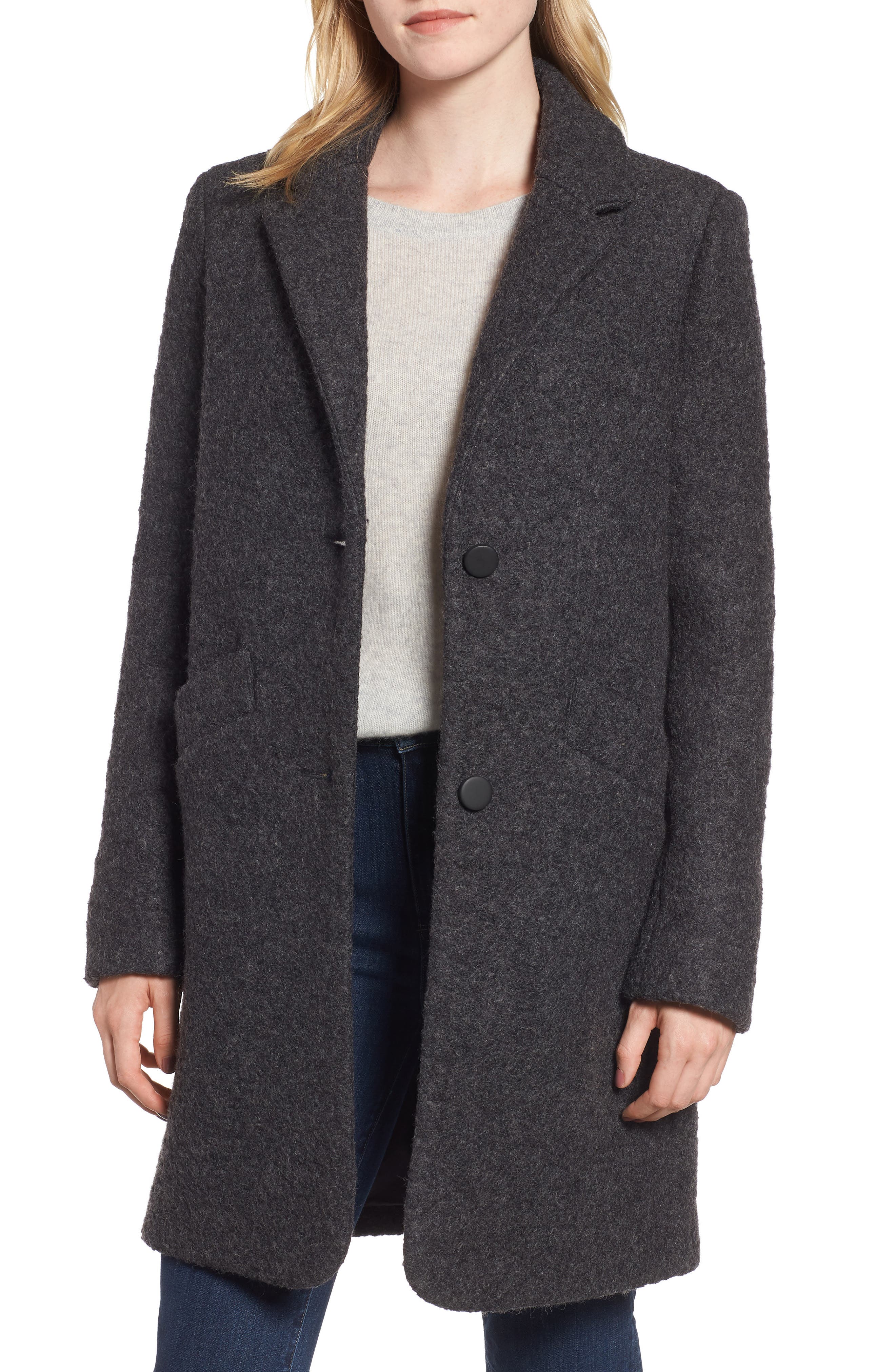 Marc New York Pressed Boucle Coat