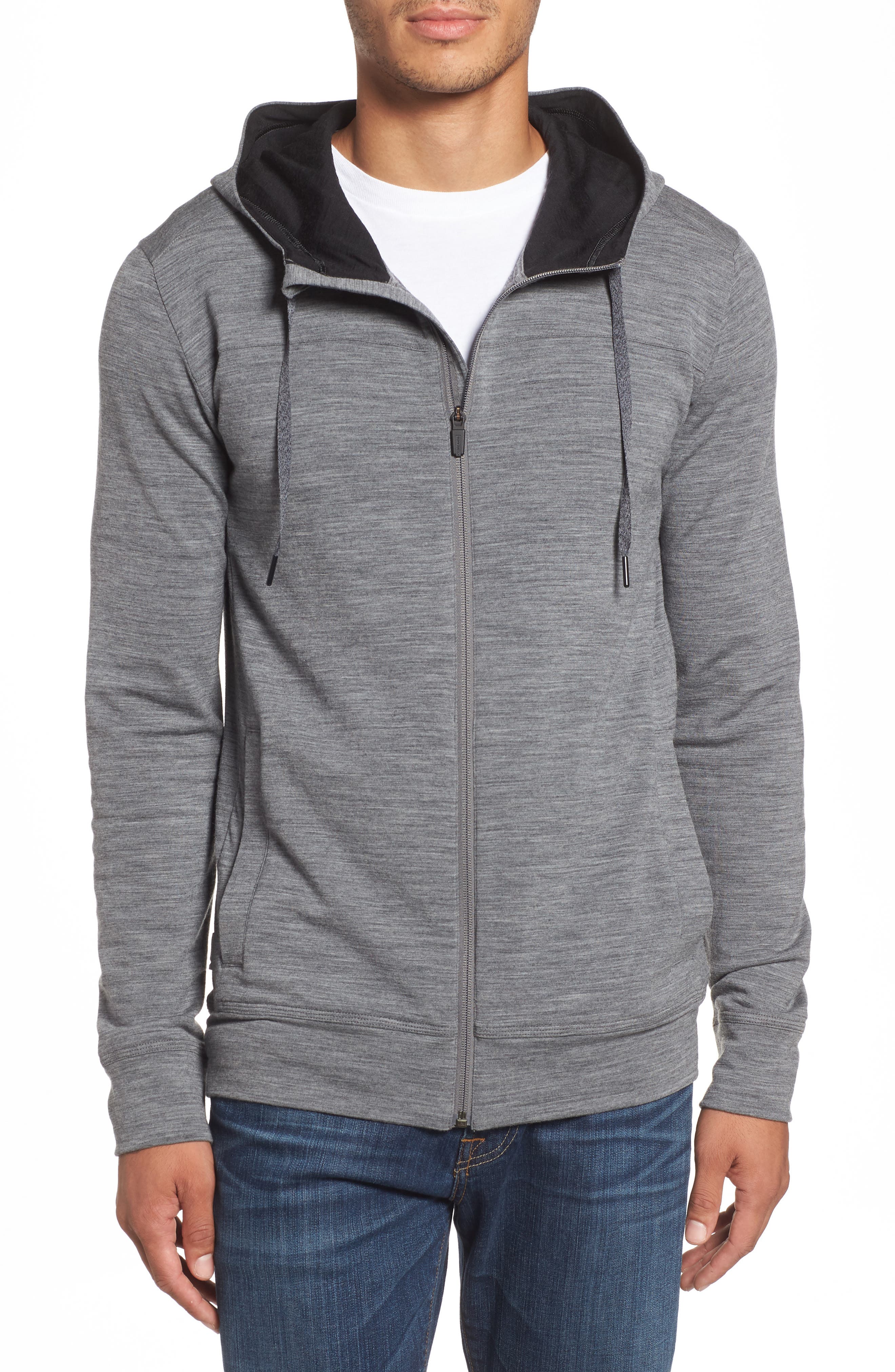 Icebreaker Shifter Merino Wool Blend Hoodie, Grey