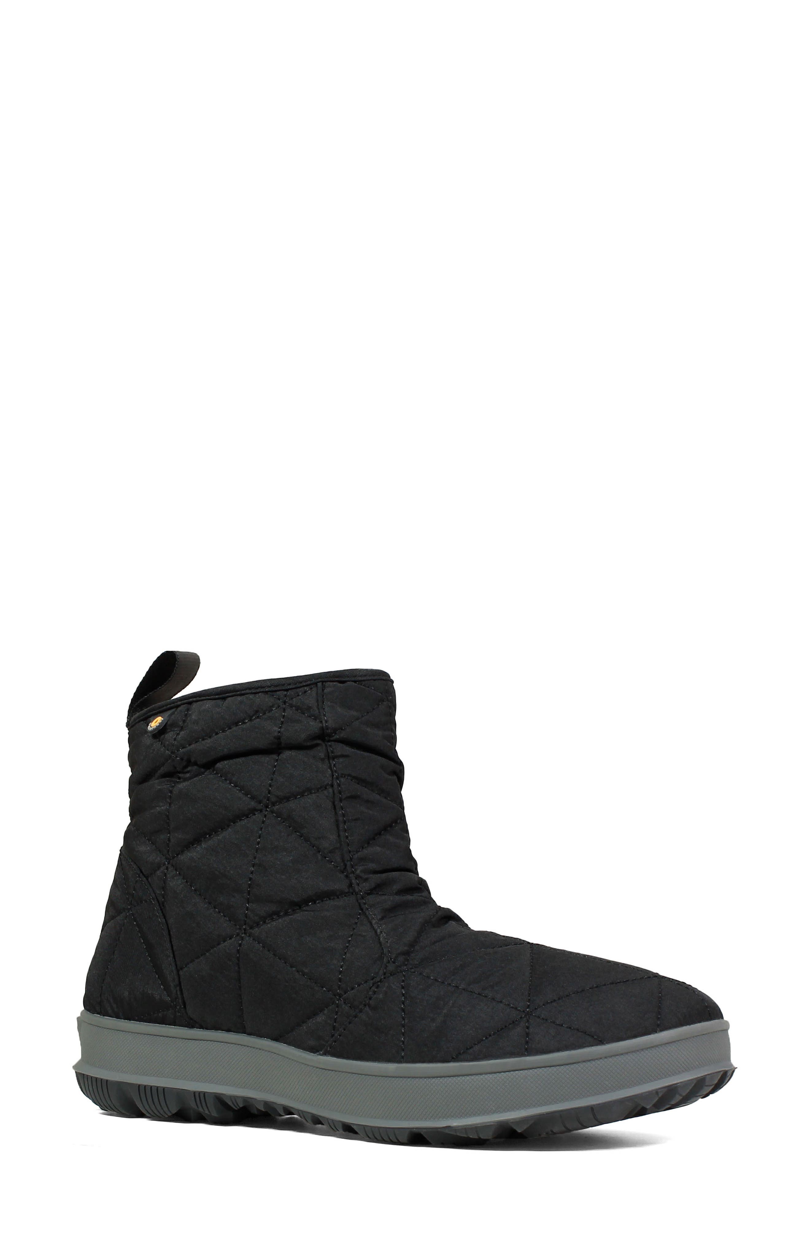 Bogs Snowday Waterproof Quilted Snow Boot, Black