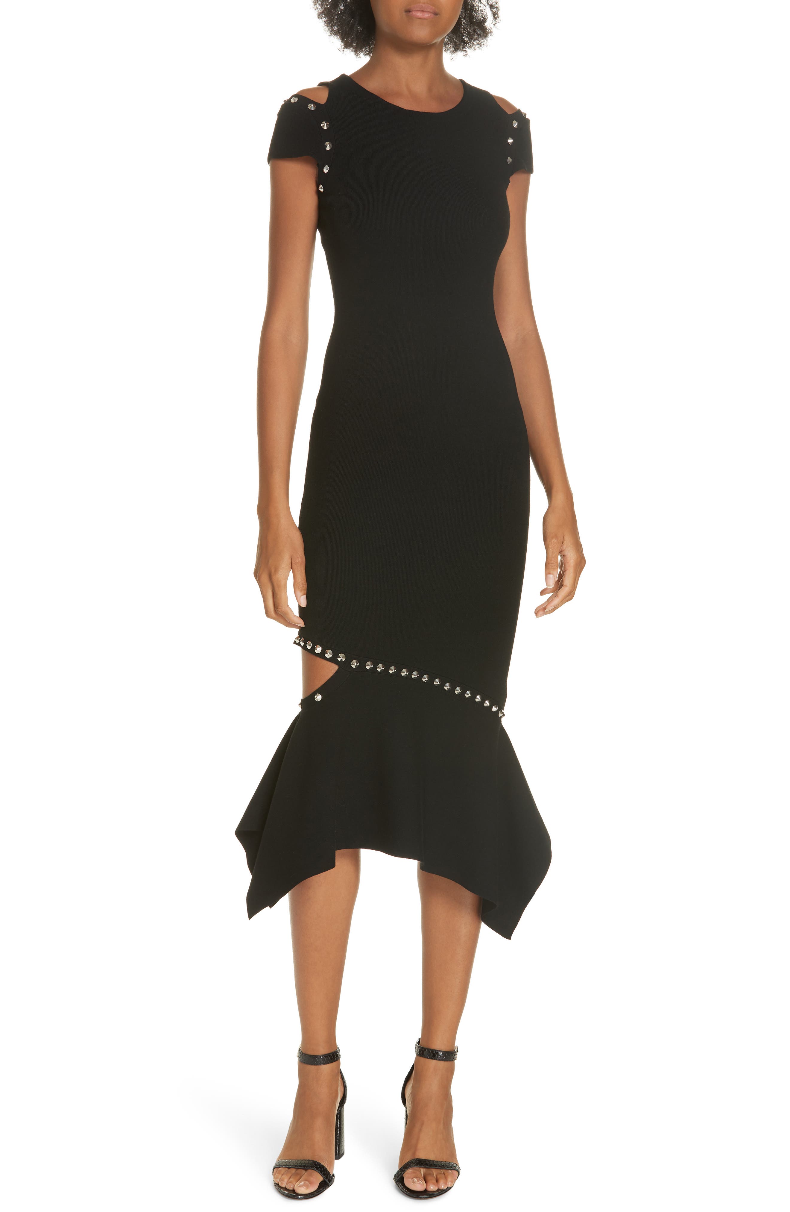 Alice + Olivia Ameera Studded Midi Dress