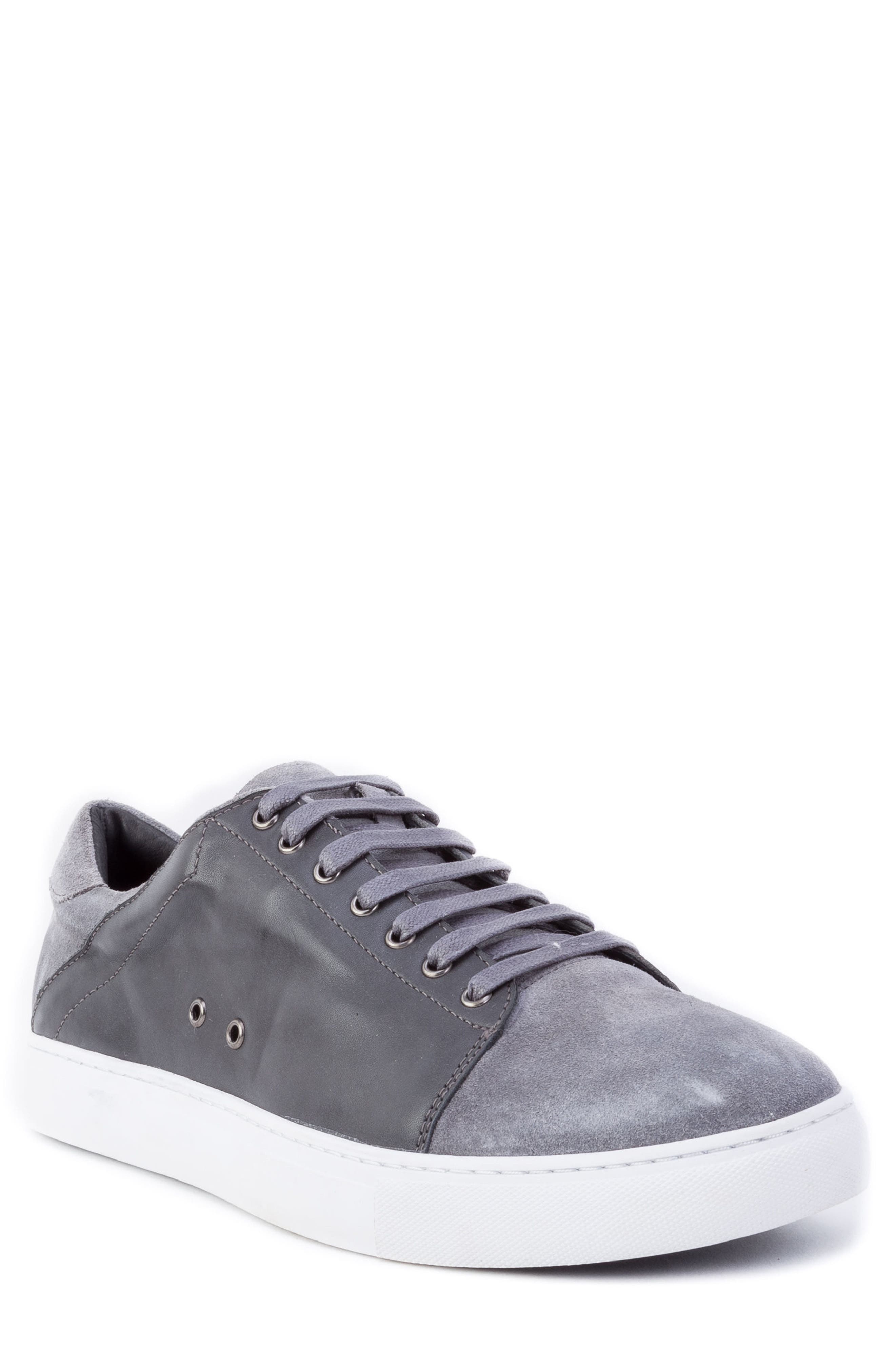Zanzara Record Low Top Sneaker- Grey
