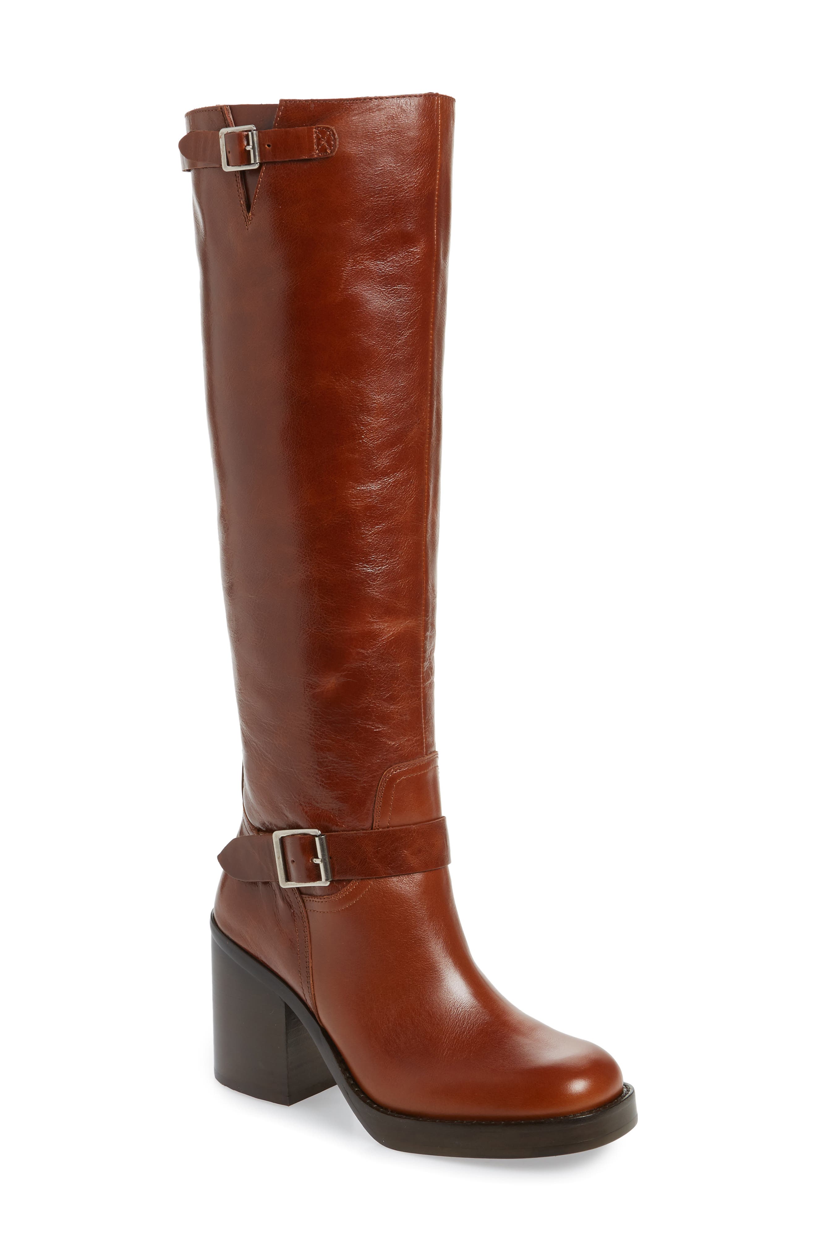 Jeffrey Campbell Lottie-2 Knee High Boot, Brown