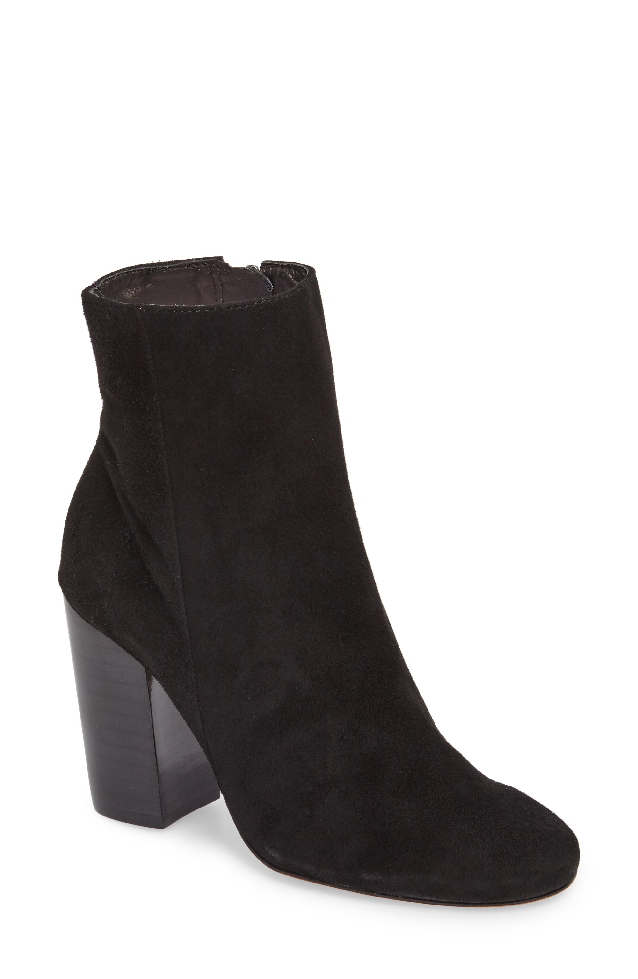 Schutz Ravan Block Heel Bootie, Black