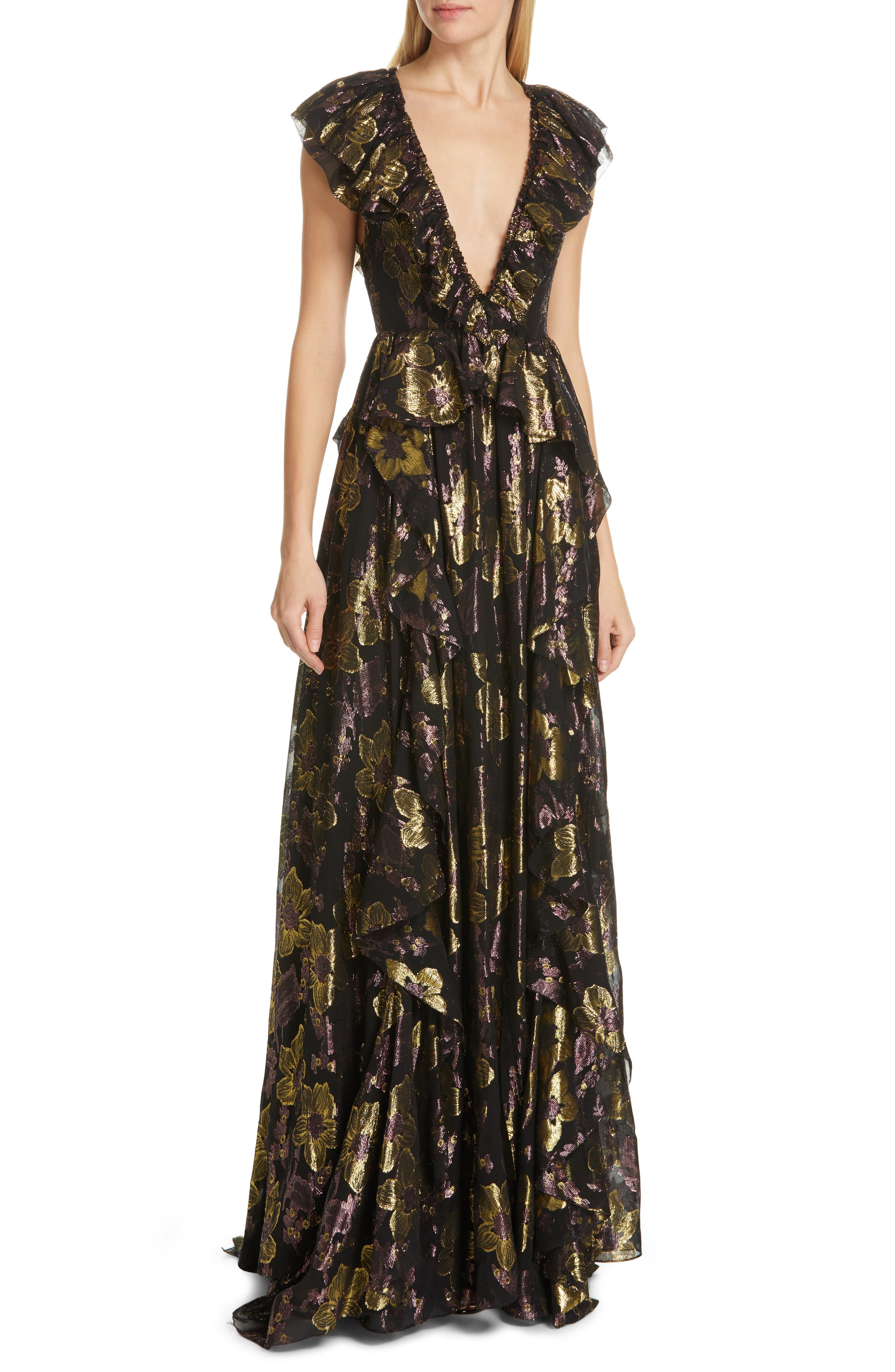 Ulla Johnson Demetria Fil Coupe Dress, Black