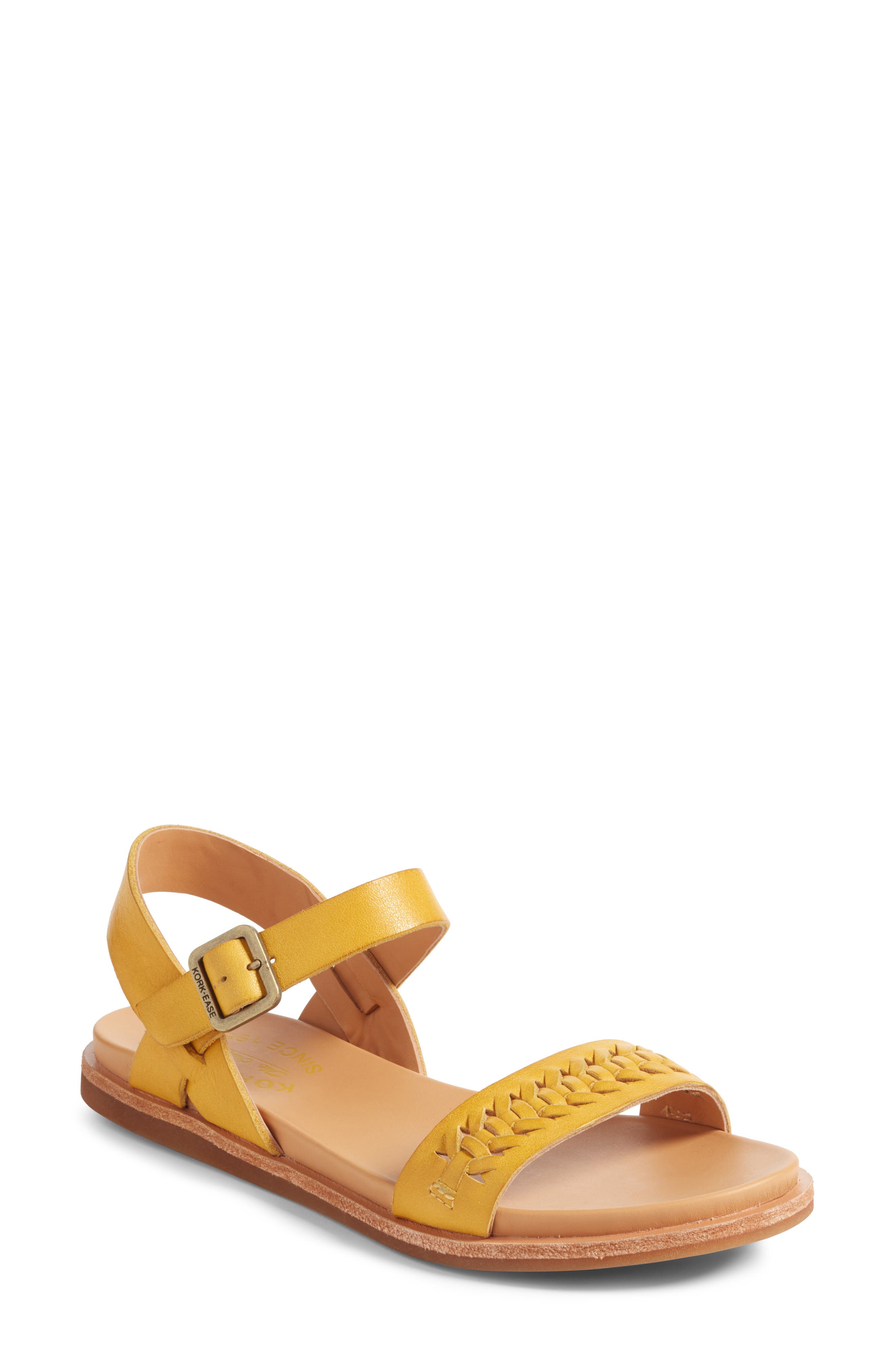 Kork-Ease Yucca Braid Sandal, Yellow