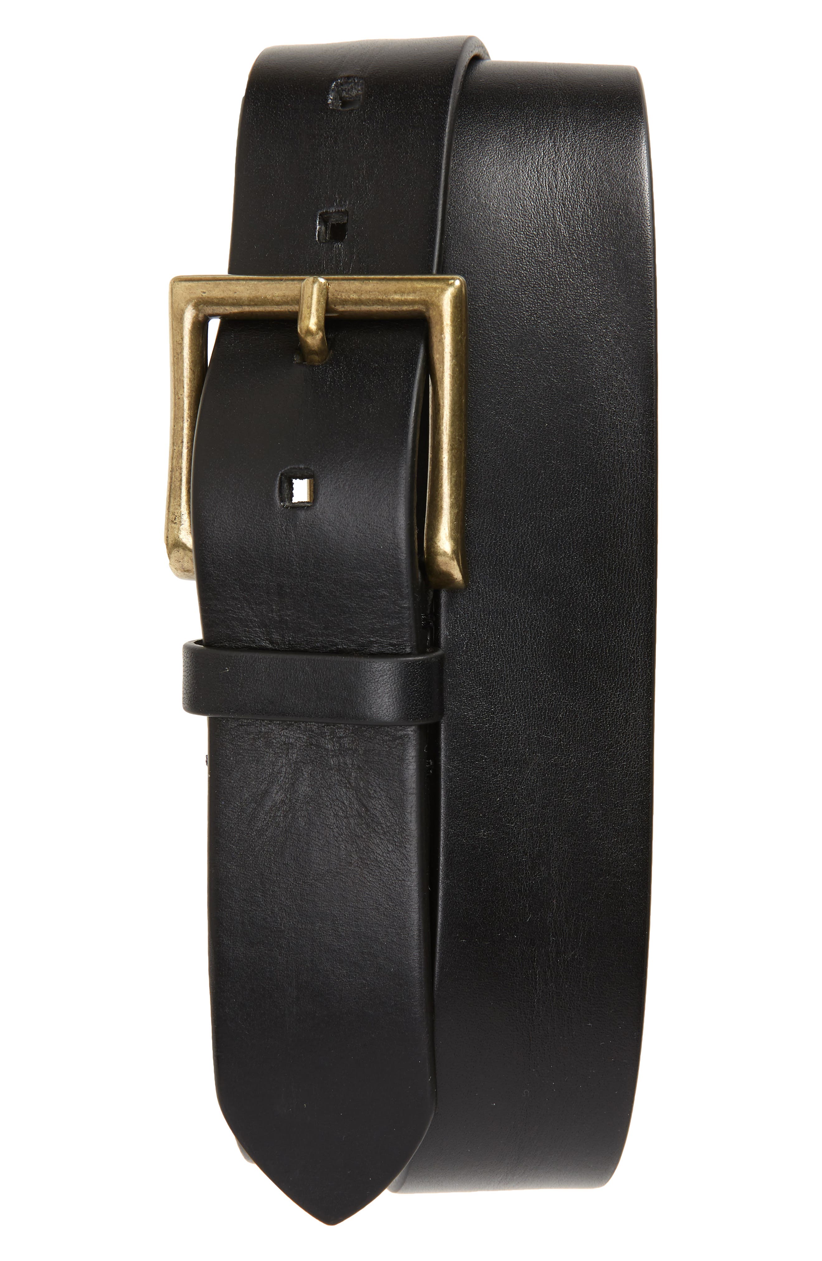 To Boot New York Vachetta Leather Belt, Florida Black