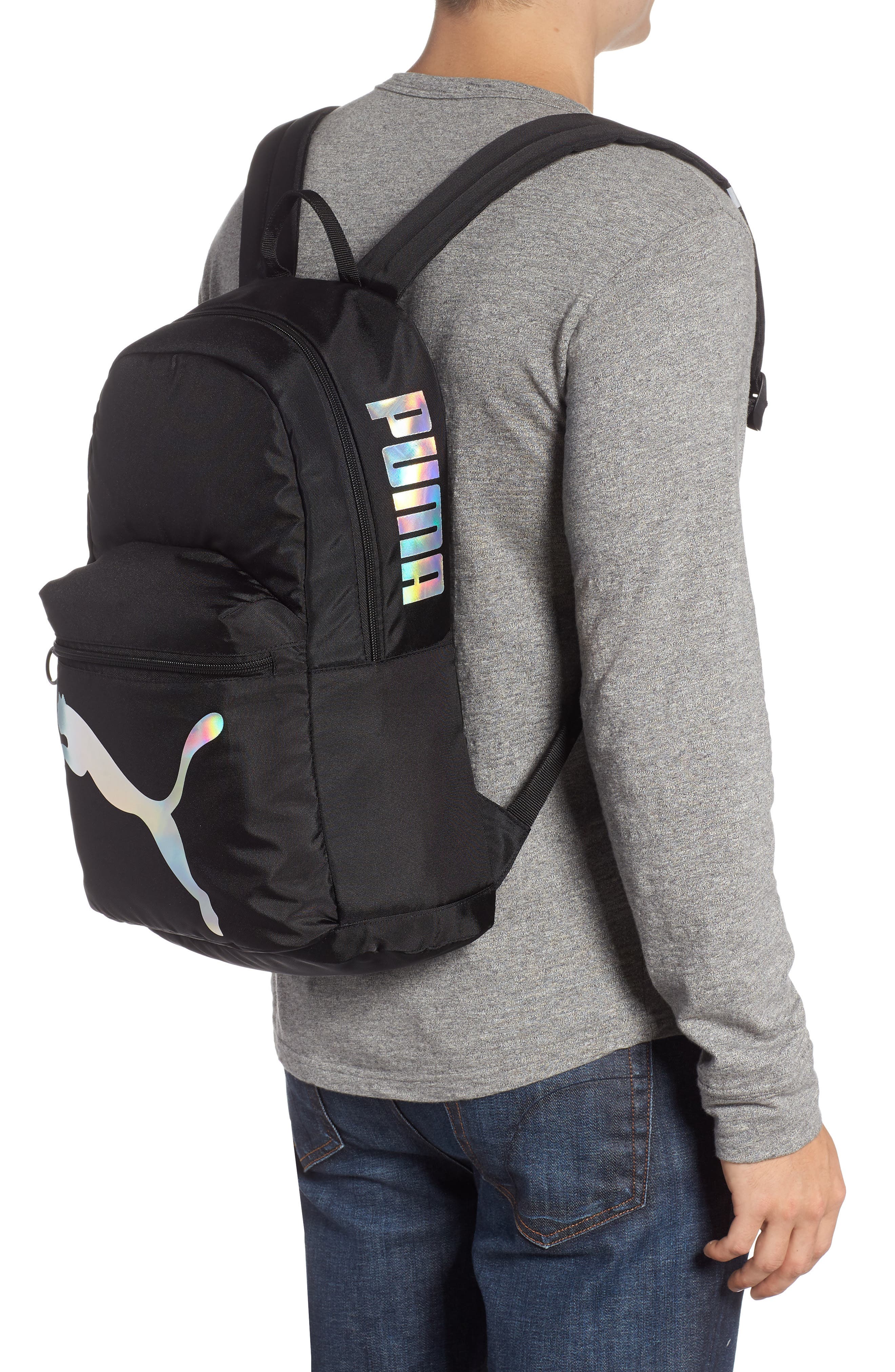 PUMA Essential Backpack, Alternate, color, BLACK