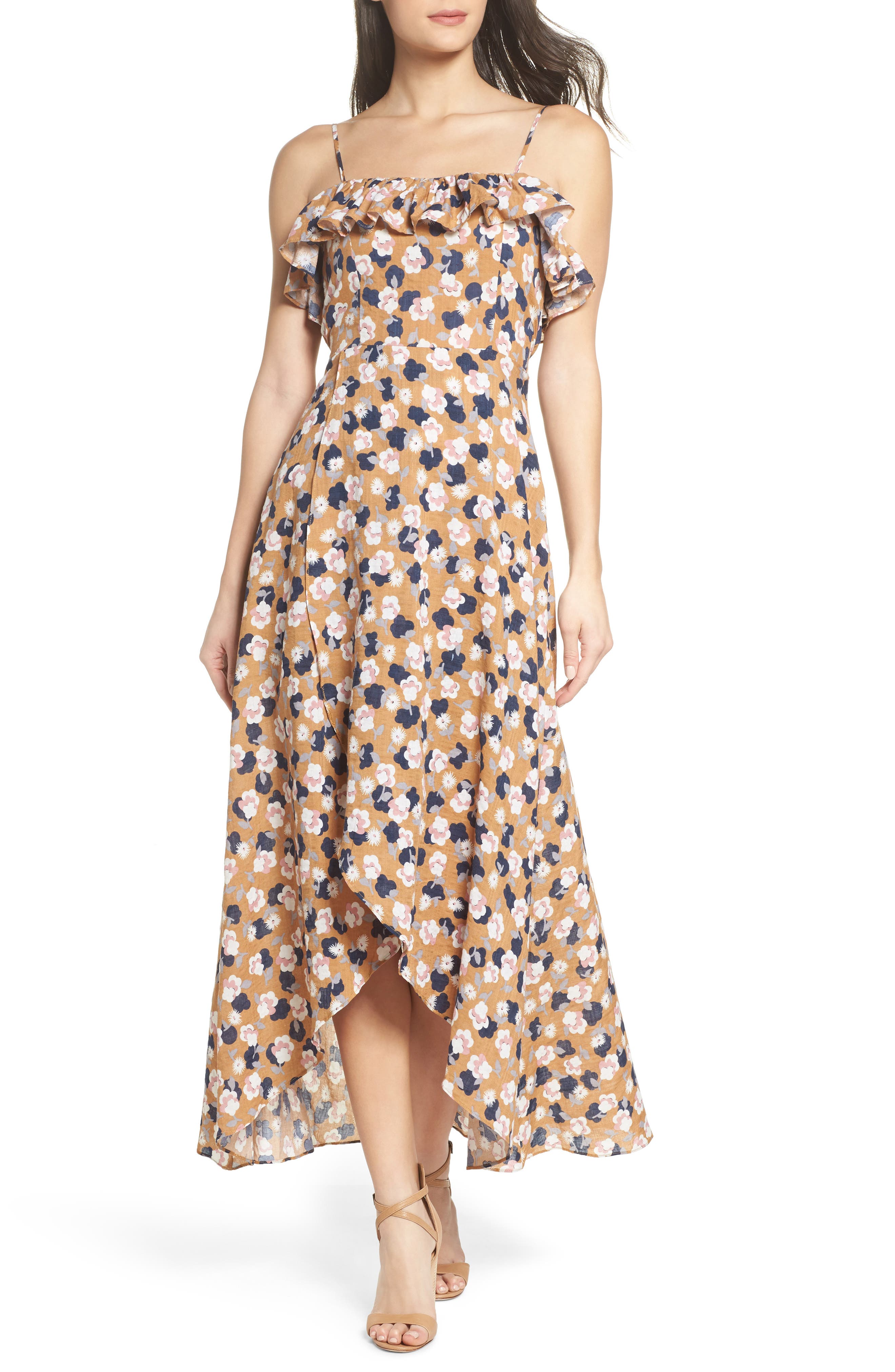 THML Floral Maxi Dress Nordstrom