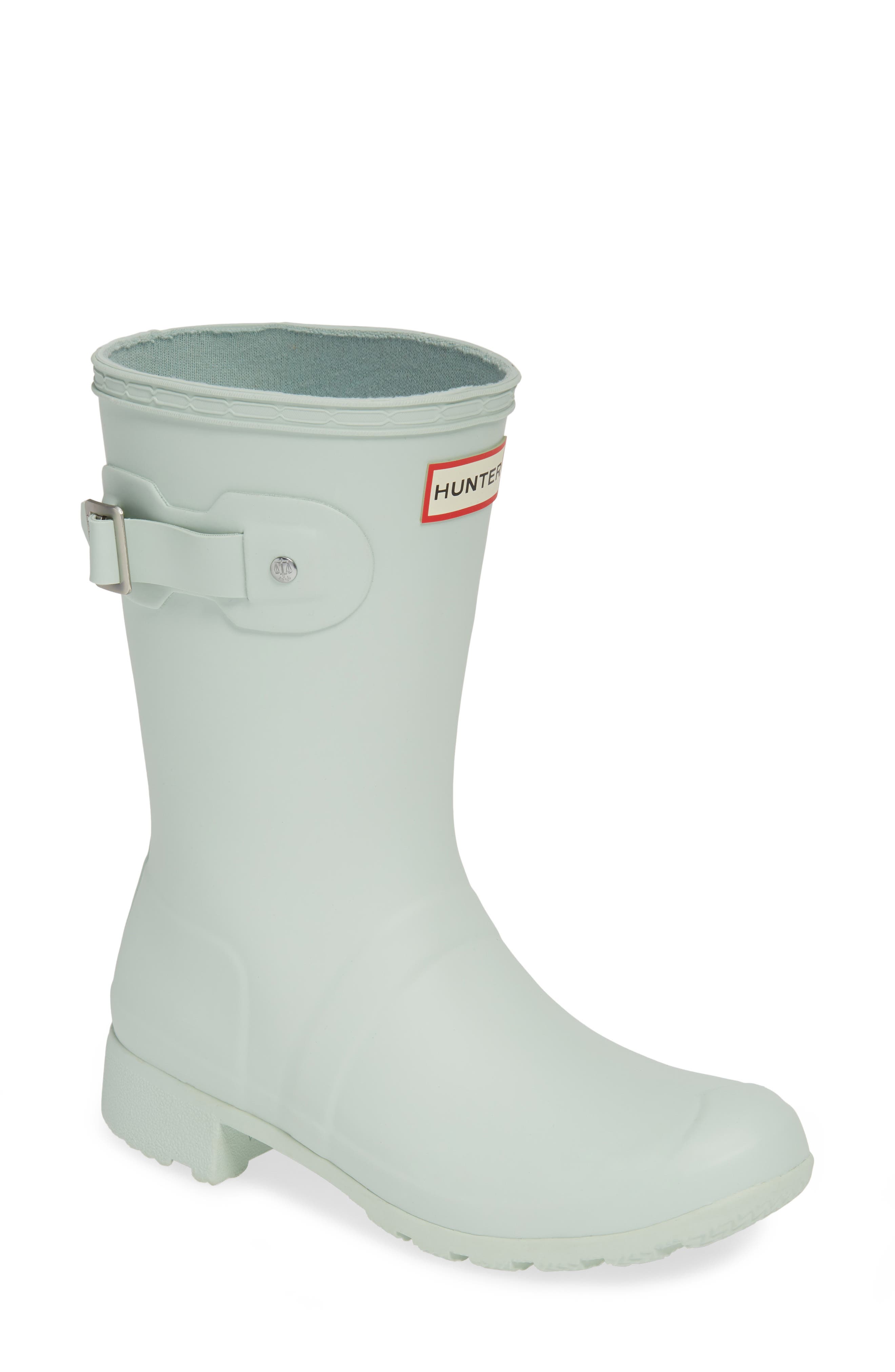 Hunter Original Tour Short Packable Rain Boot, Green