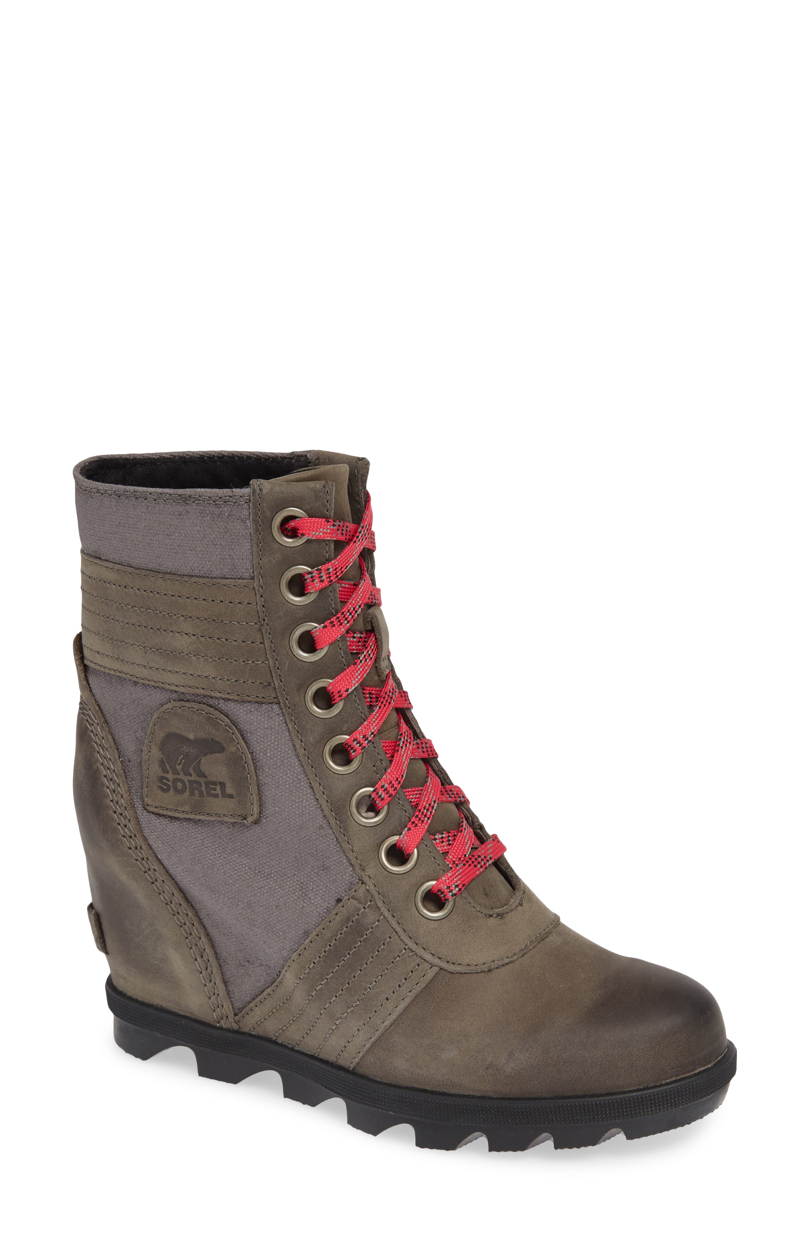 Sorel Lexie Wedge Waterproof Boot- Brown