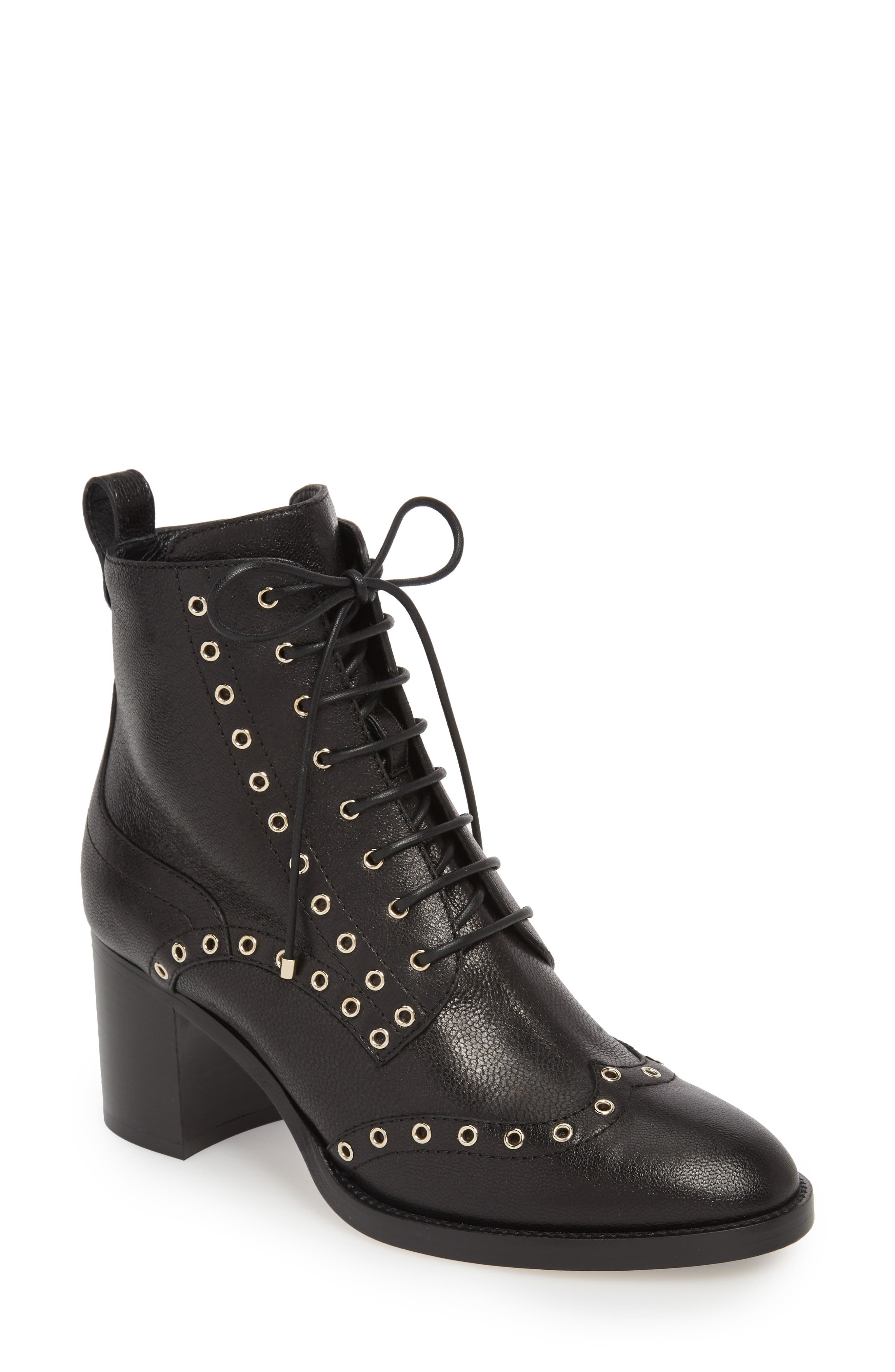 Jimmy Choo Hanah Wingtip Boot, Black